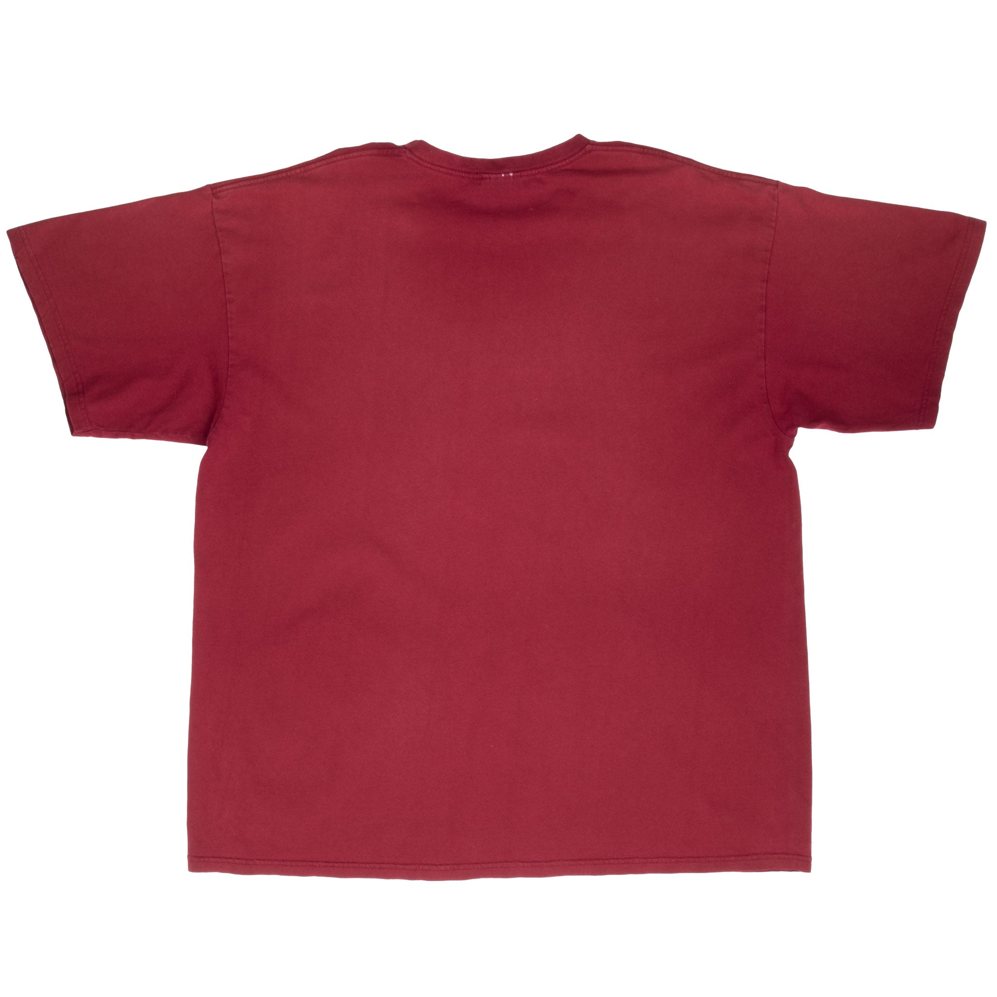 Vintage Nike Classic Swoosh Burgundy Tee Shirt 2000S Size XL