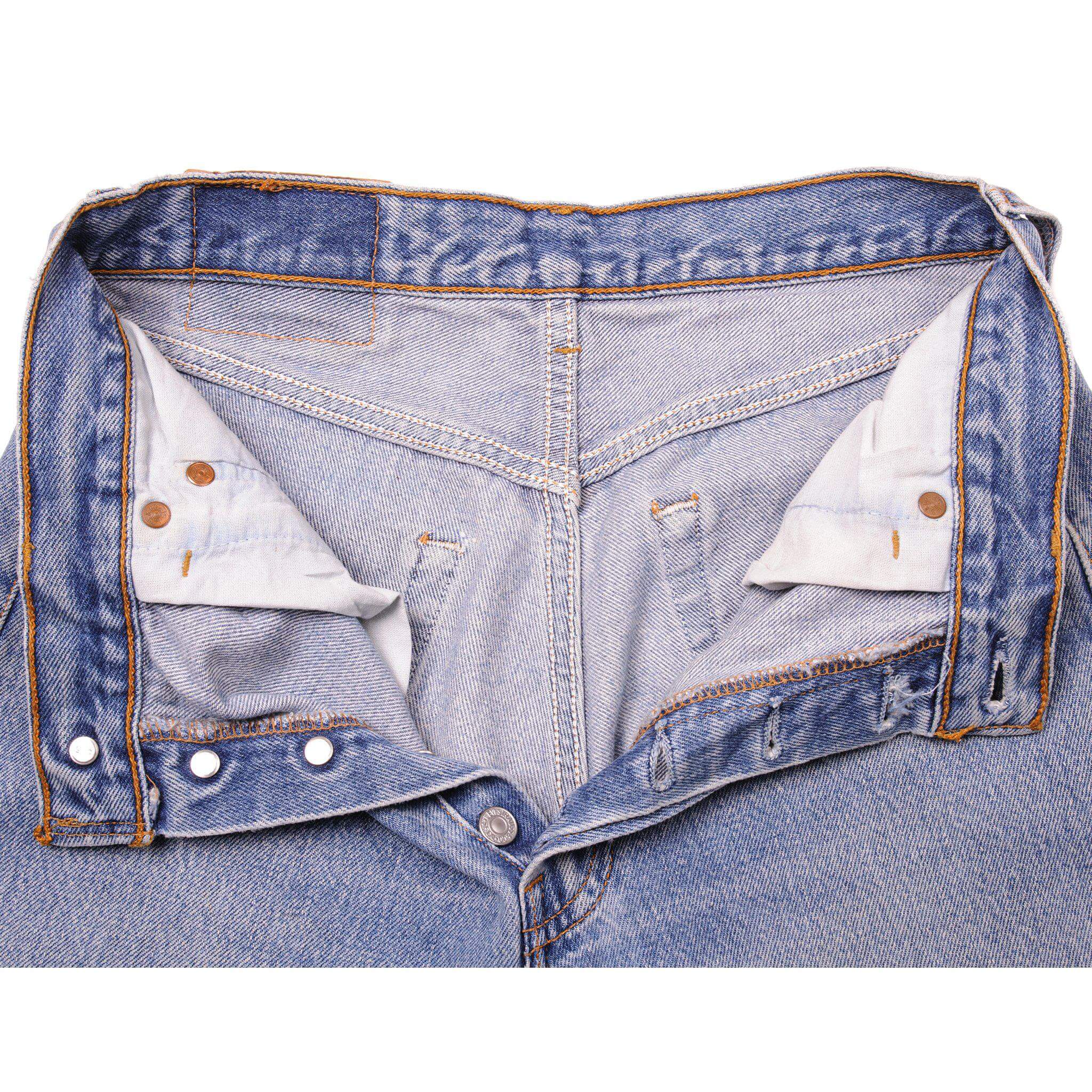 VINTAGE LEVIS 501 JEANS INDIGO 90s SIZE W28 L28 MADE IN USA