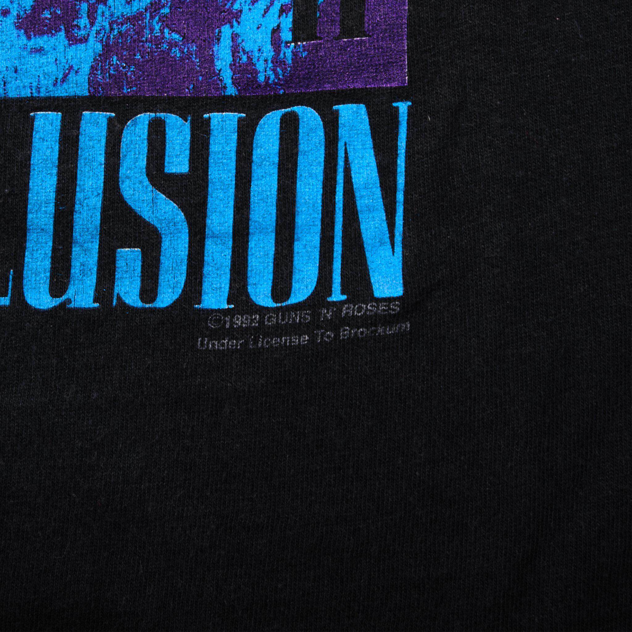 VINTAGE GUNS N' ROSES USE YOUR ILLUSION TEE SHIRT 1992 SIZE LARGE MADE IN USA