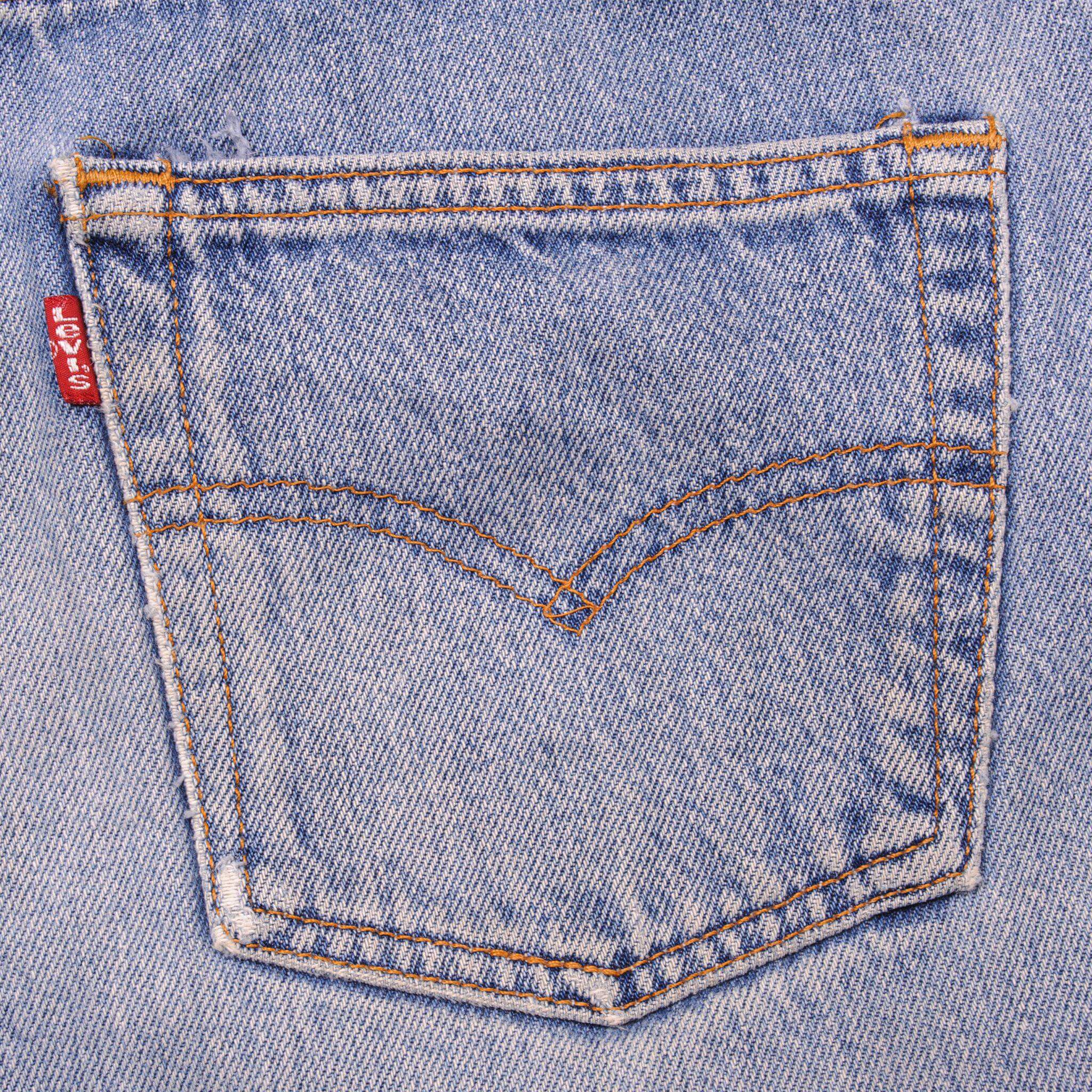 VINTAGE LEVIS 501 JEANS INDIGO 90s SIZE W28 L28 MADE IN USA