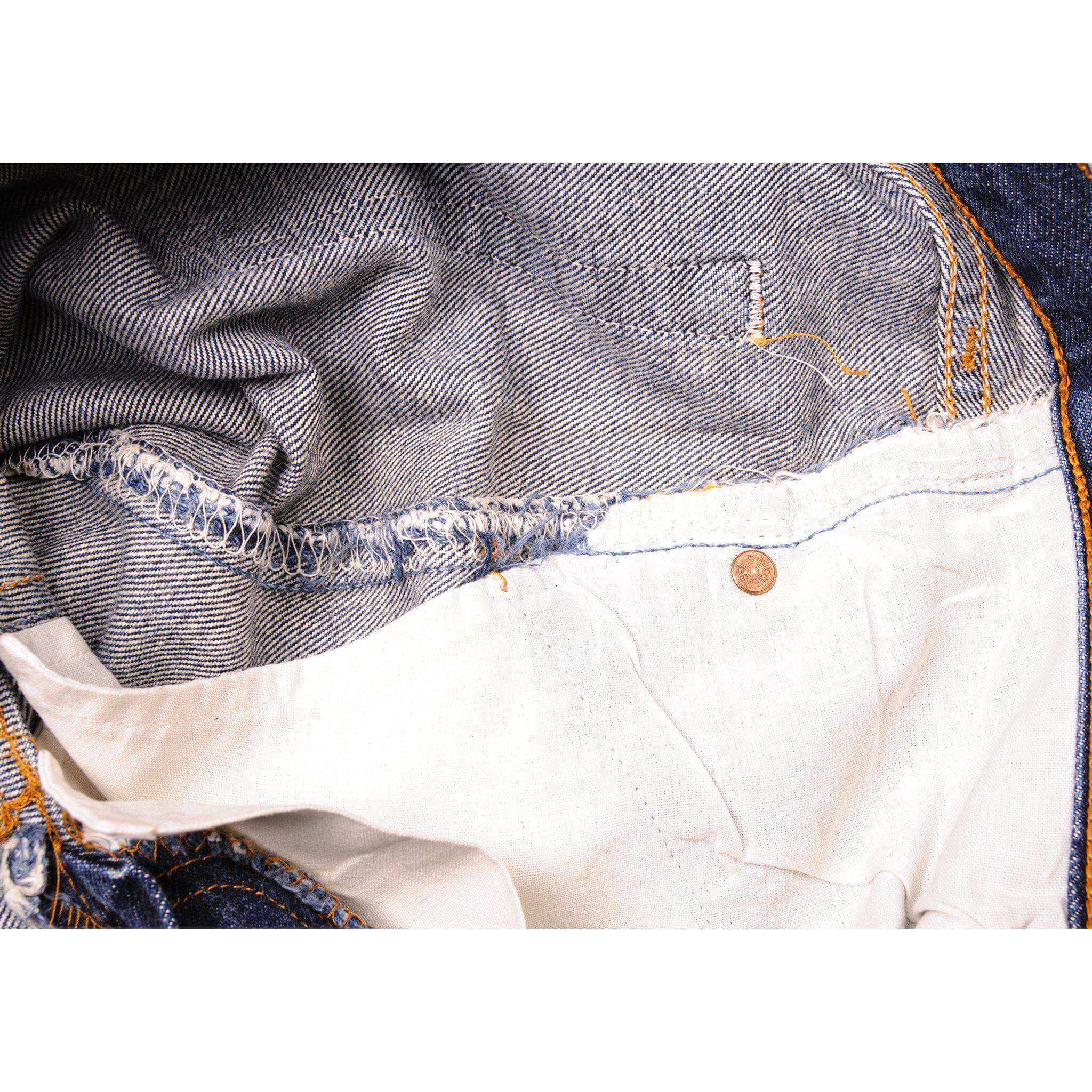 VINTAGE LEVIS 501 JEANS INDIGO SIZE W27 L28 MADE IN USA