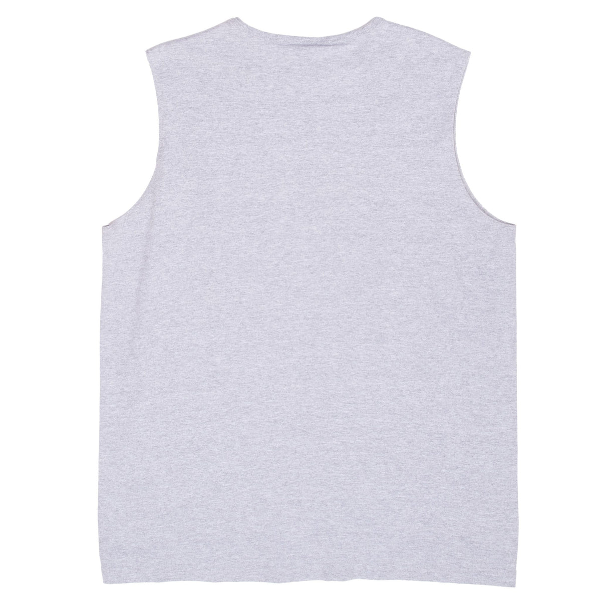 Back of grey Chaps Ralph Lauren sleeveless T-shirt with a plain design