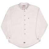Vintage Levis Denim White Pocket Shirt 1990S Size XL