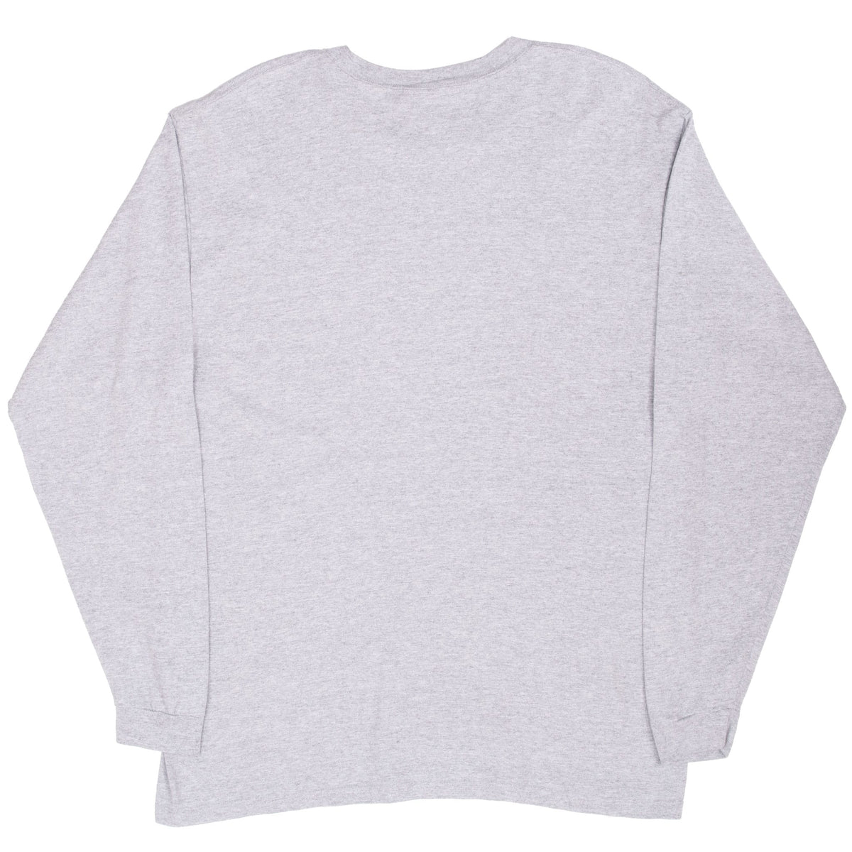 Plain back of grey Nike Basketball long-sleeve T-shirt