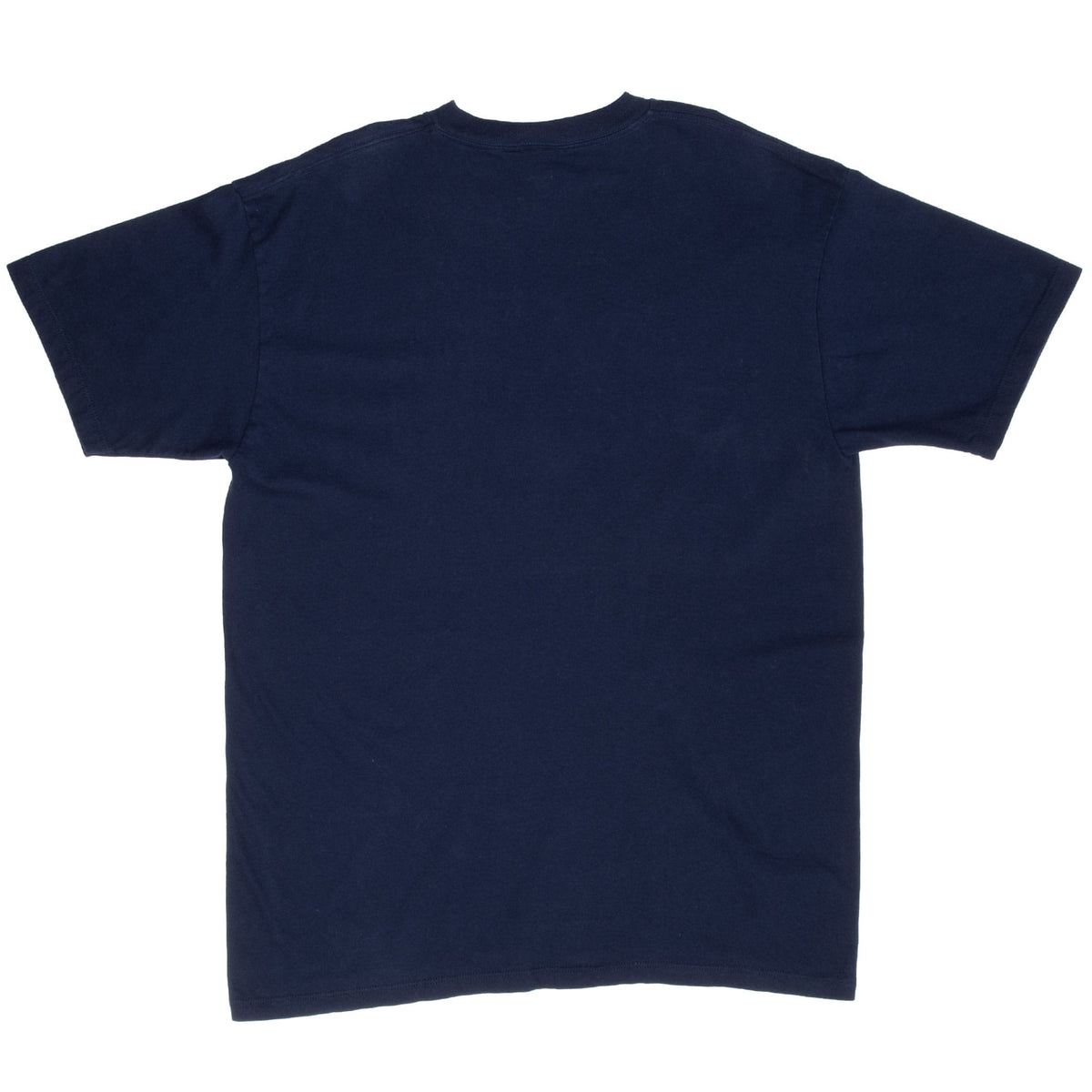 Full back of plain navy Nautica short-sleeve T-shirt