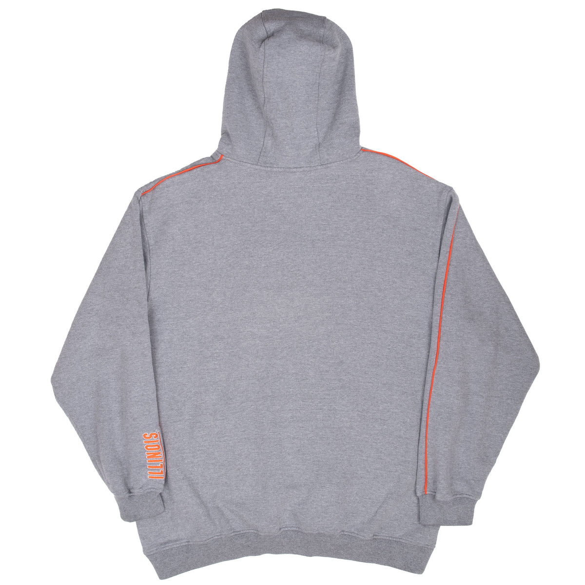 Vintage Nike Ncaa Illinois Basketball Grey Hoodie Sweatshirt 2000S Size XL