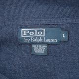 Vintage Polo Ralph Lauren Blue Quarter 1/4 Zip Sweater 1990S Size Large