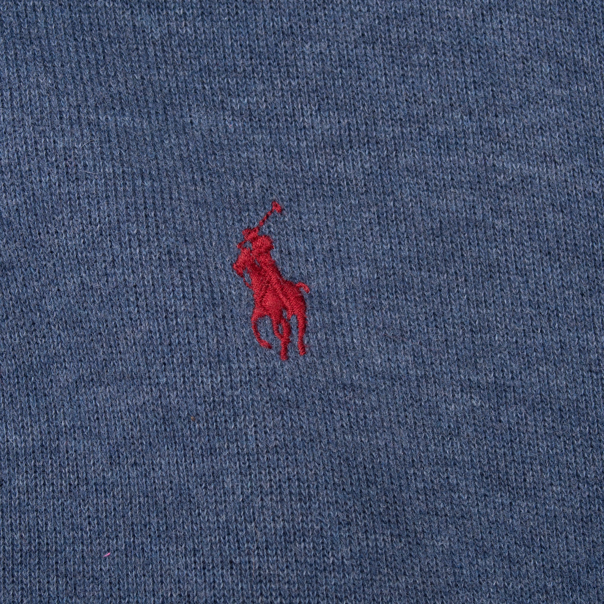 Vintage Polo Ralph Lauren Blue Quarter 1/4 Zip Sweater 1990S Size Large