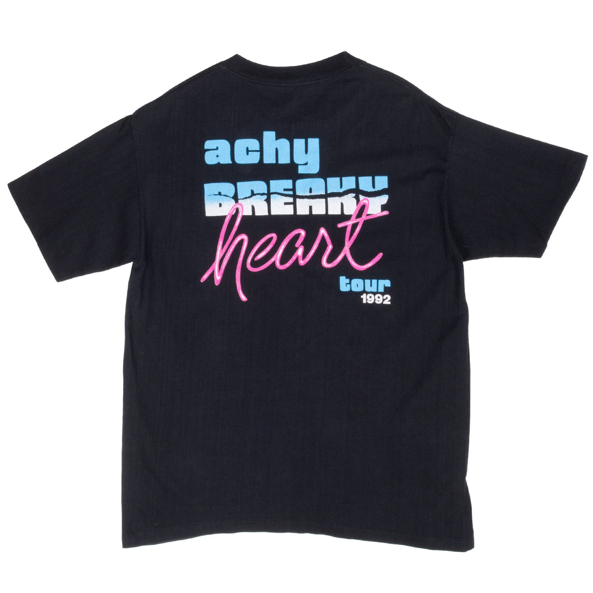 Back of black Billy Ray Cyrus T-shirt with Achy Breaky Heart Tour 1992 graphic