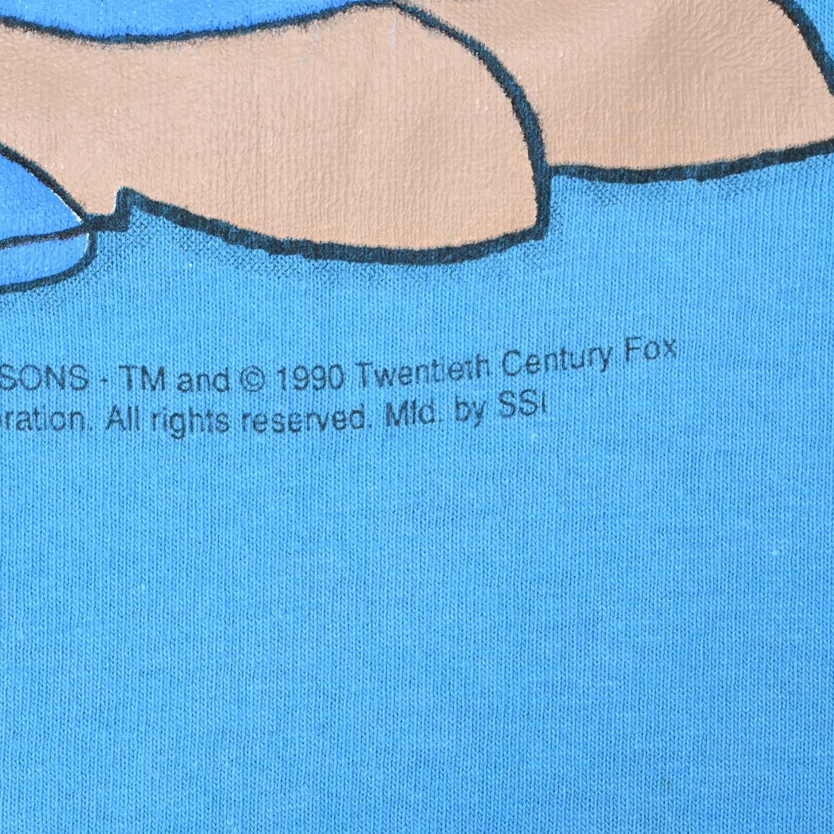Close-up of Twentieth Century Fox copyright print beneath the front graphic