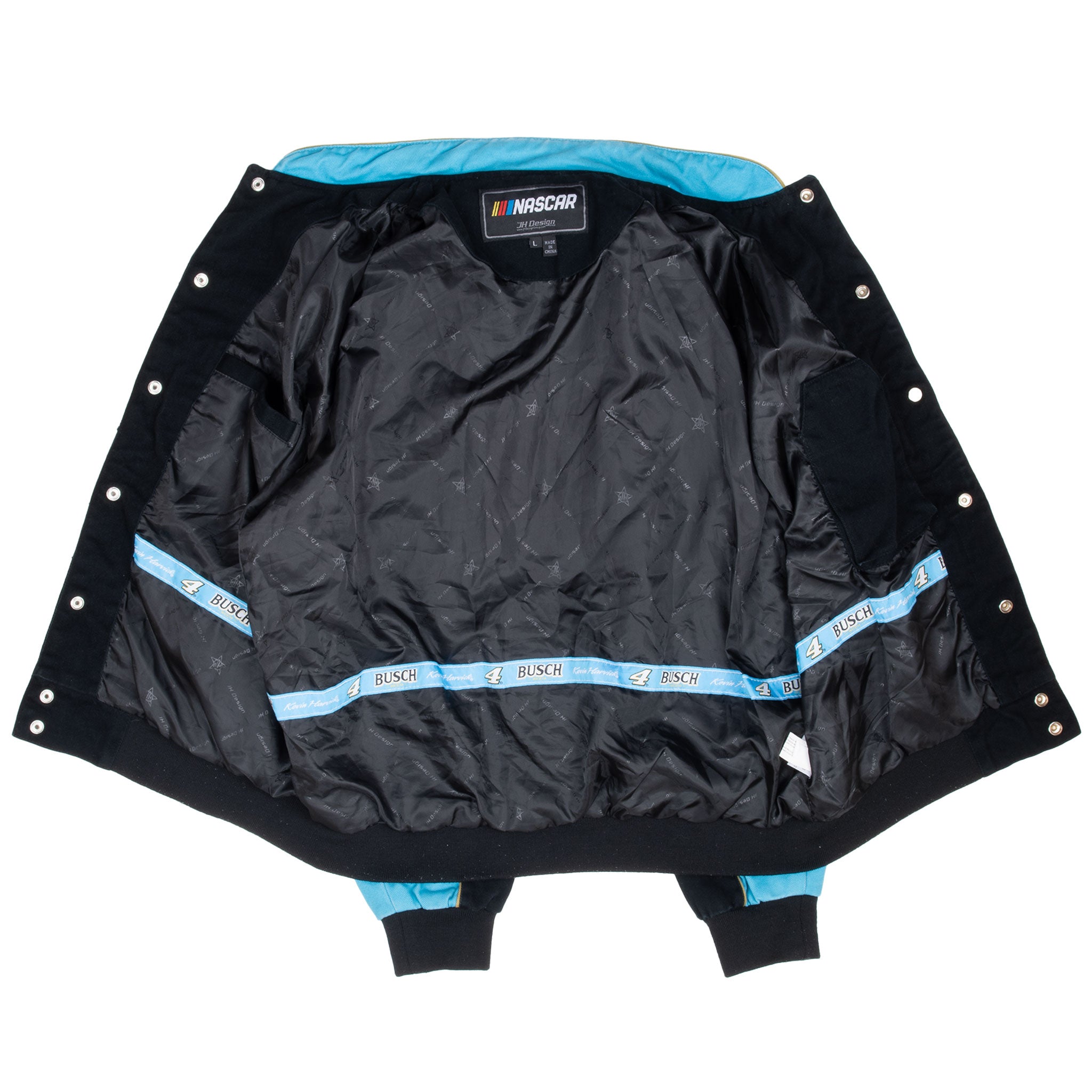 Vintage Nascar Kevin Harvick Busch Racing Jeff Hamilton Jacket 2000S Size Large