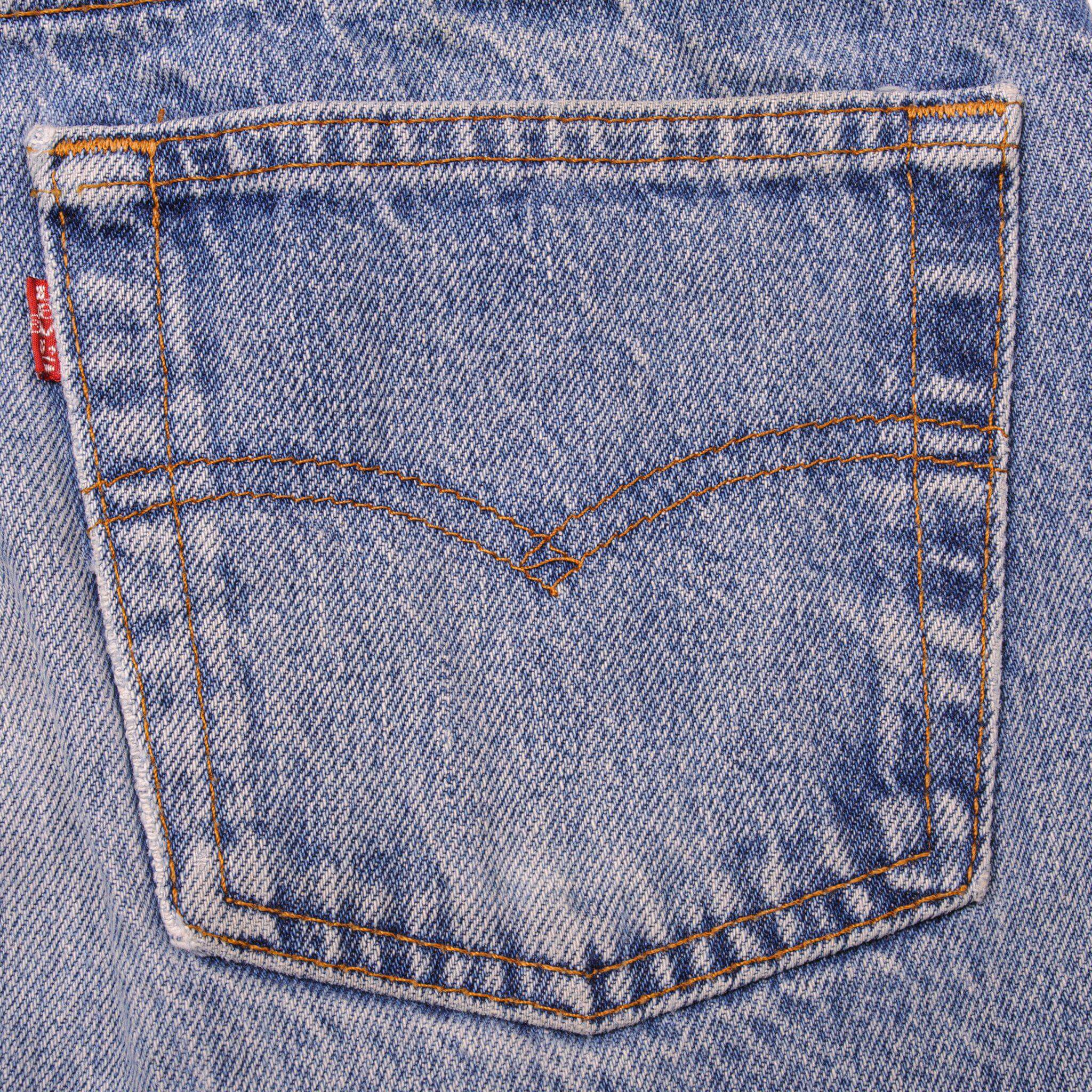 VINTAGE LEVIS 501 JEANS INDIGO 1980s SIZE W30 L30 MADE IN USA