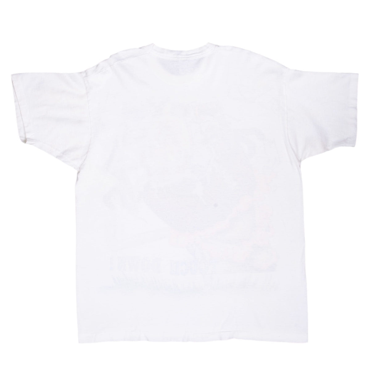 Plain back of white Looney Tunes Taz short-sleeve T-shirt