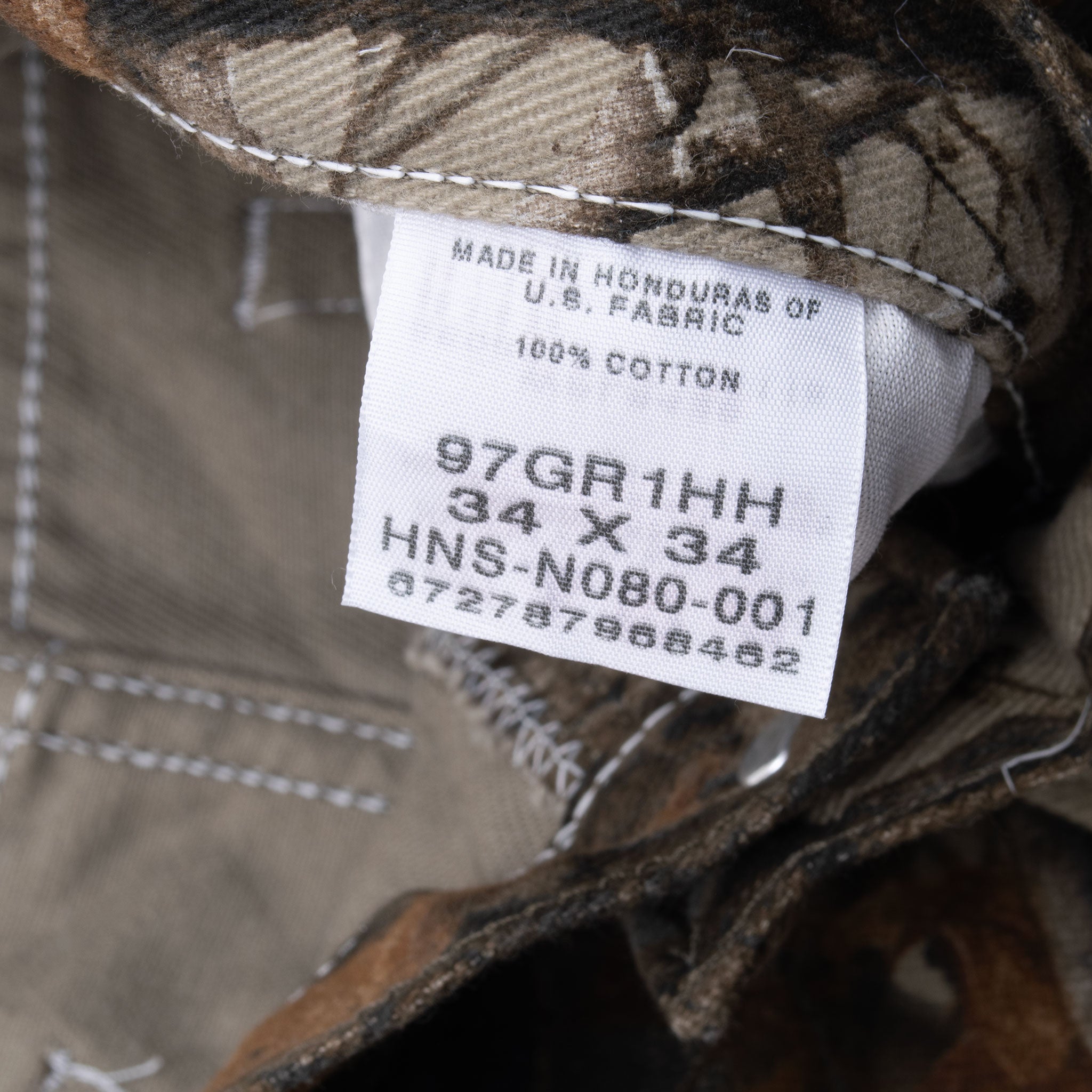 Vintage Wrangler Realtree Hardwoods Hunting Camo Pants Size 34X34