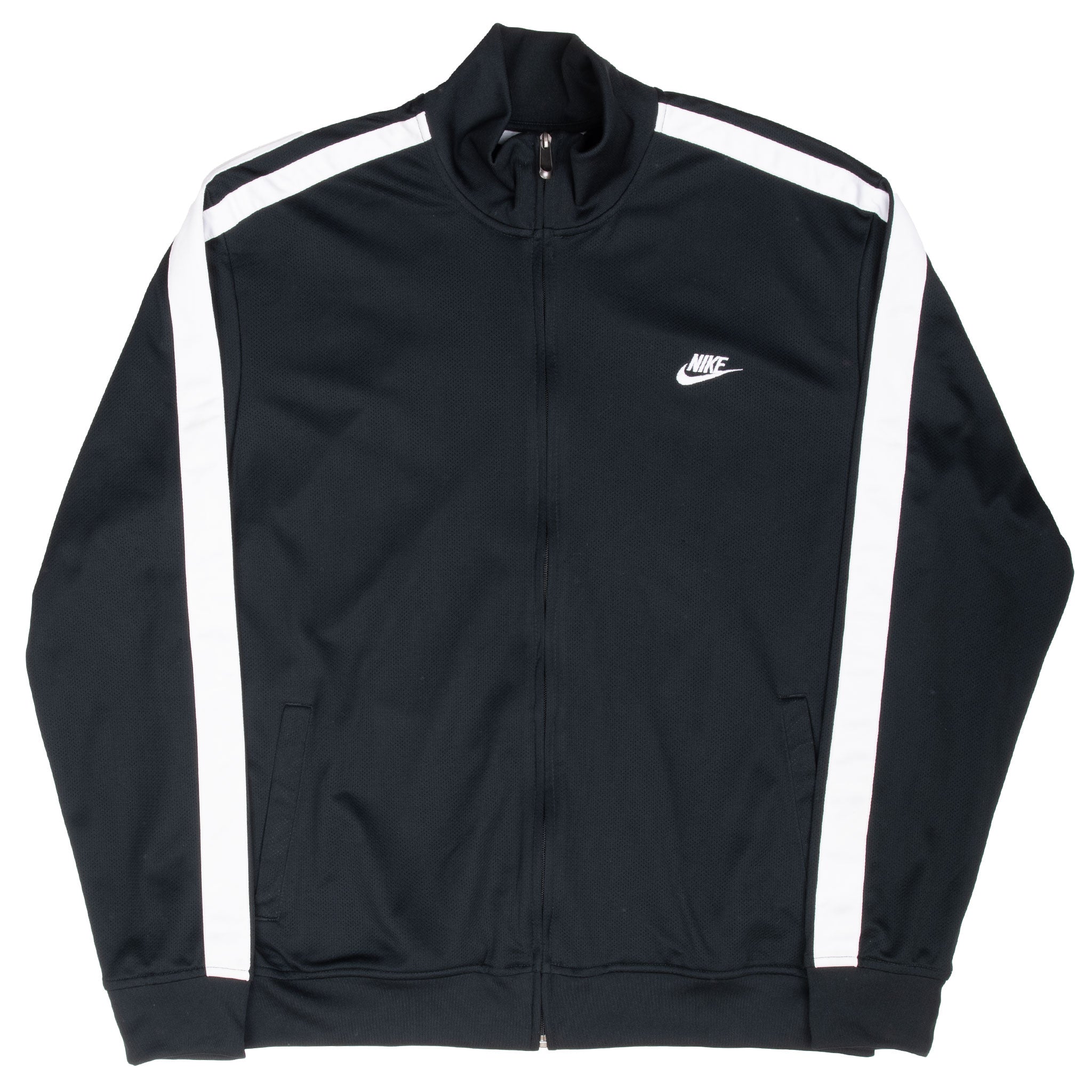 Vintage Nike Black Tracksuit Jacket 2000S Size 2XL