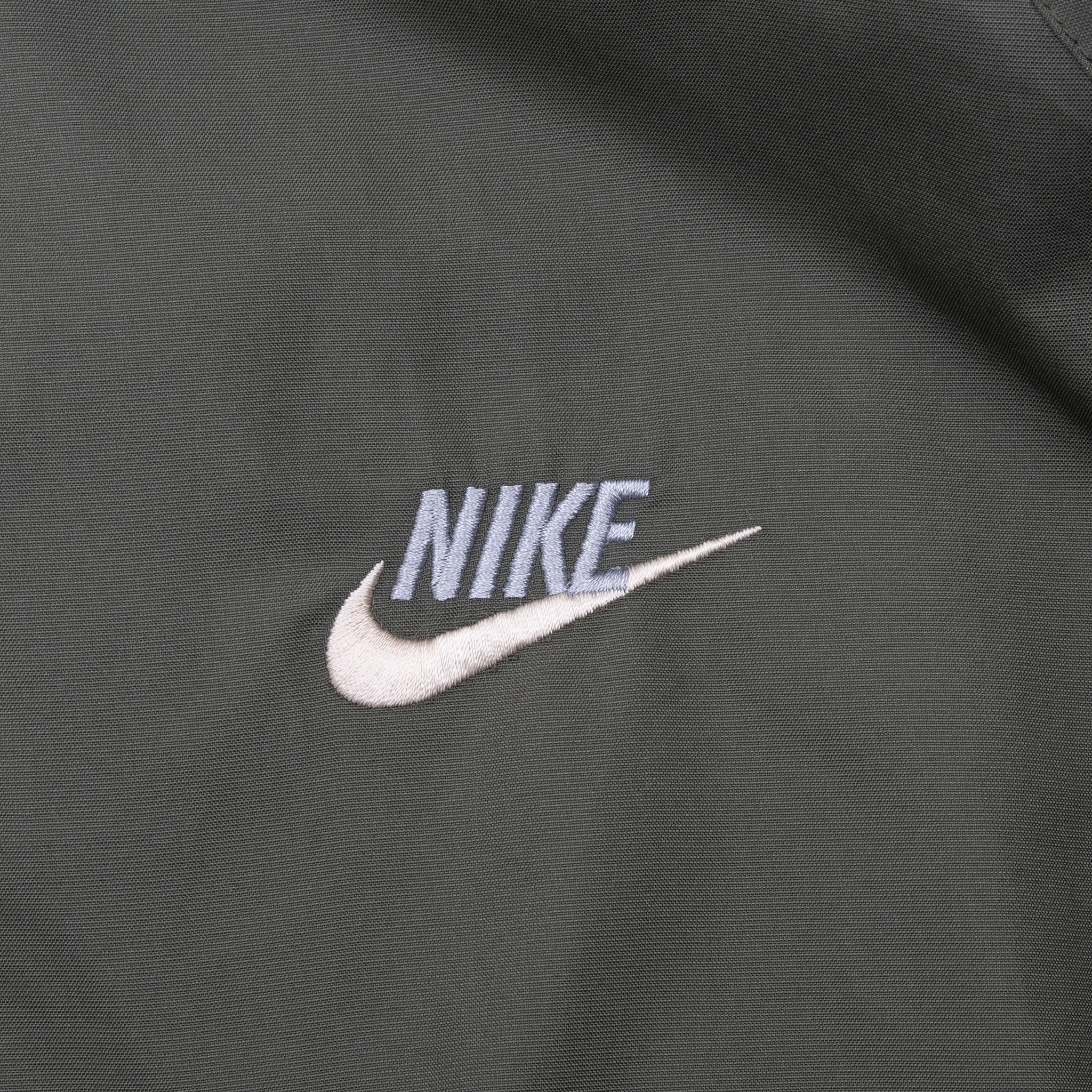 Vintage Nike Classic Swoosh Green Khaki Windbreaker Jacket 1990S Size XL