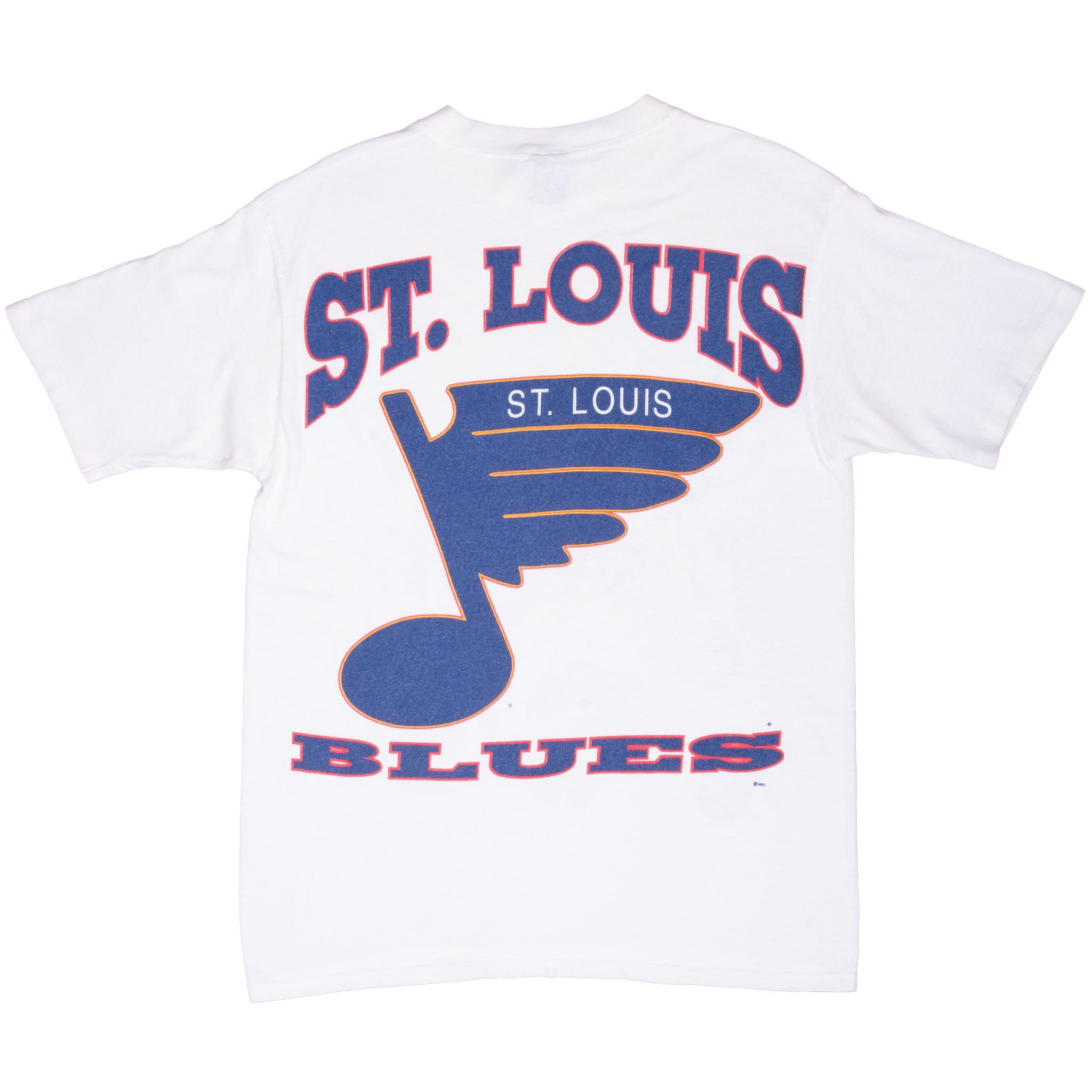 Vintage Nhl St Louis Blues Taz Looney Tunes Tee Shirt 1995 Size Large Made In Usa With Single Stitch Sleeves