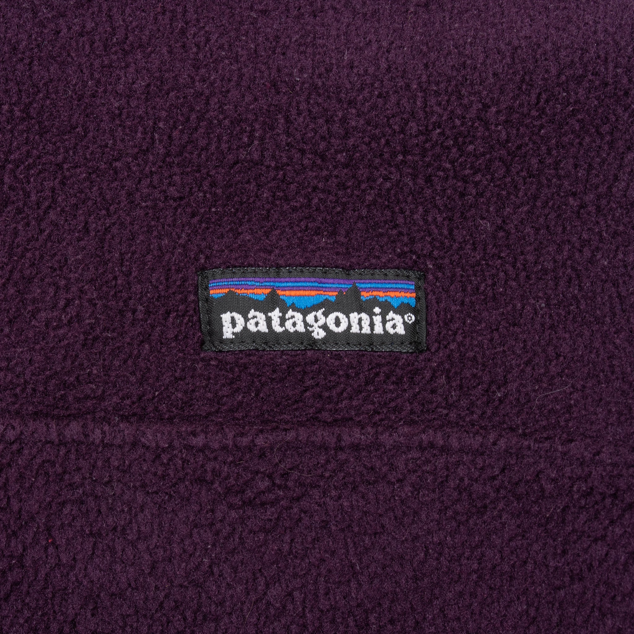 Vintage Patagonia 1990S Snap T Purple Fleece Pullover Size XS Made In Usa
