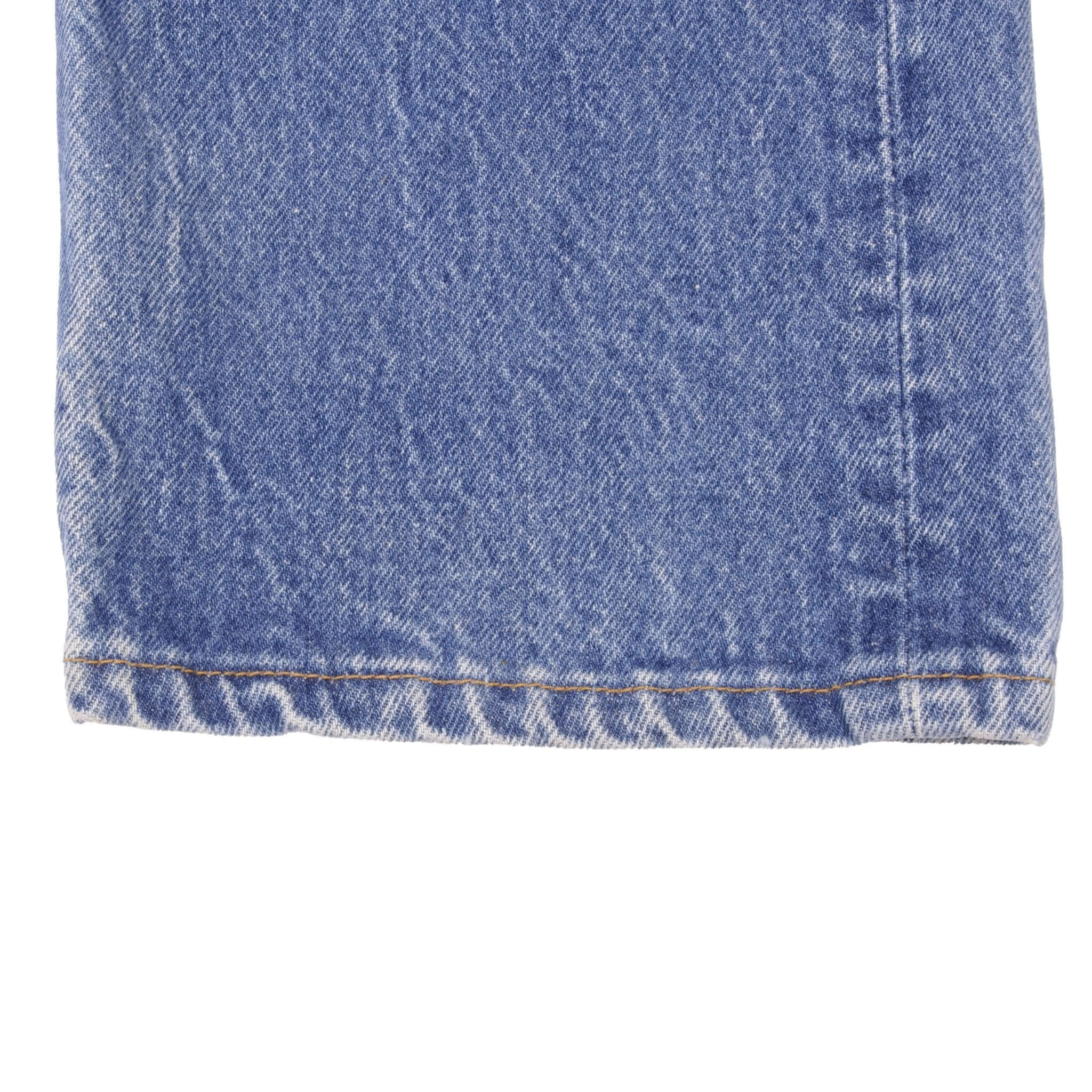 Beautiful Indigo Levis 501 Jeans 1980s Made in USA with Medium Wash With Light Whiskers Size on tag 32X30 Actual Size 30X28 Back Button #552