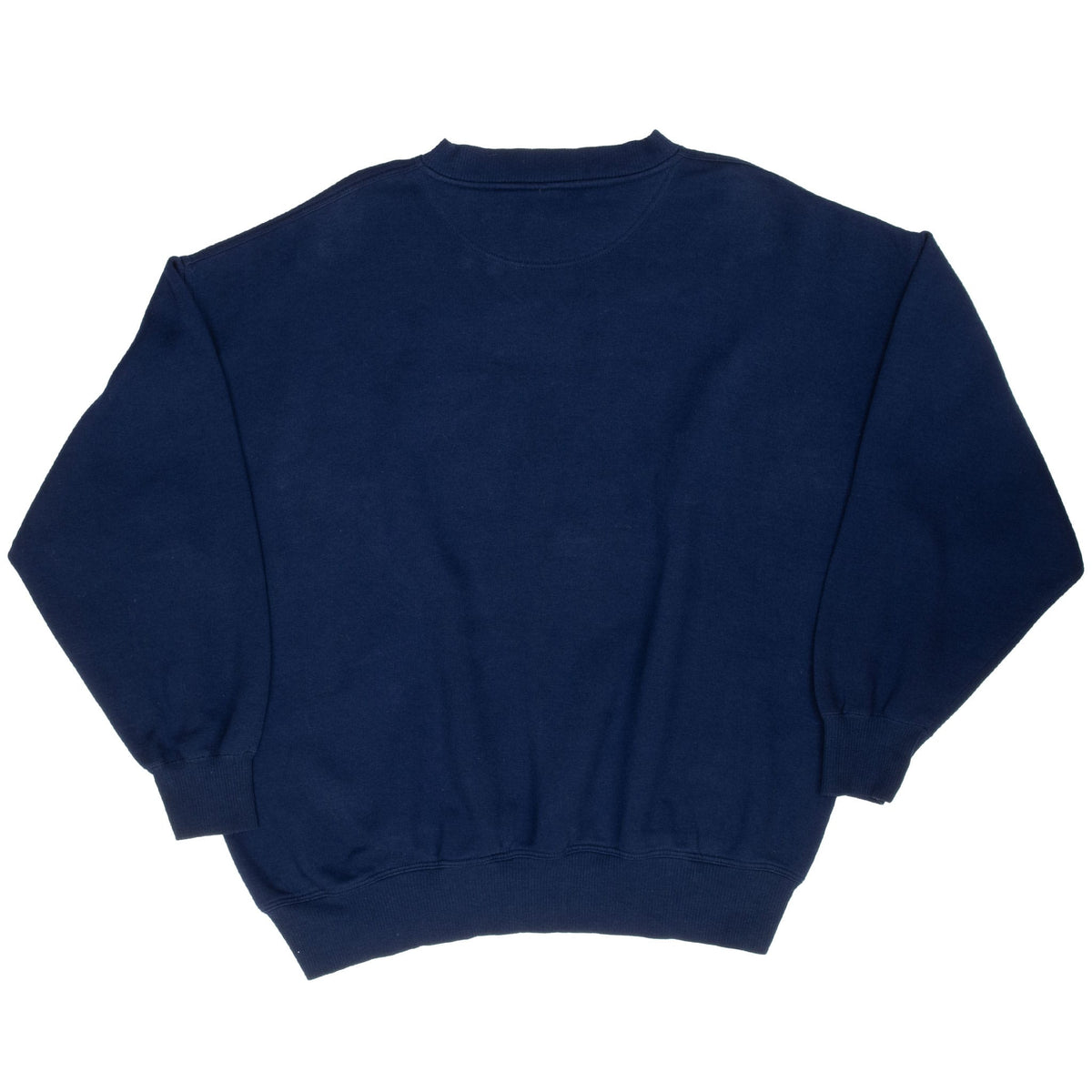 Back of navy Michigan Wolverines crewneck sweatshirt
