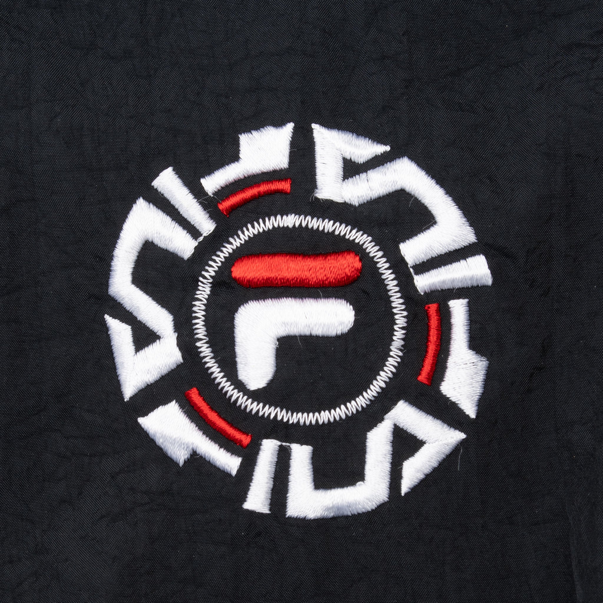 Vintage Fila Black Windbreaker Jacket 1990S Size Medium