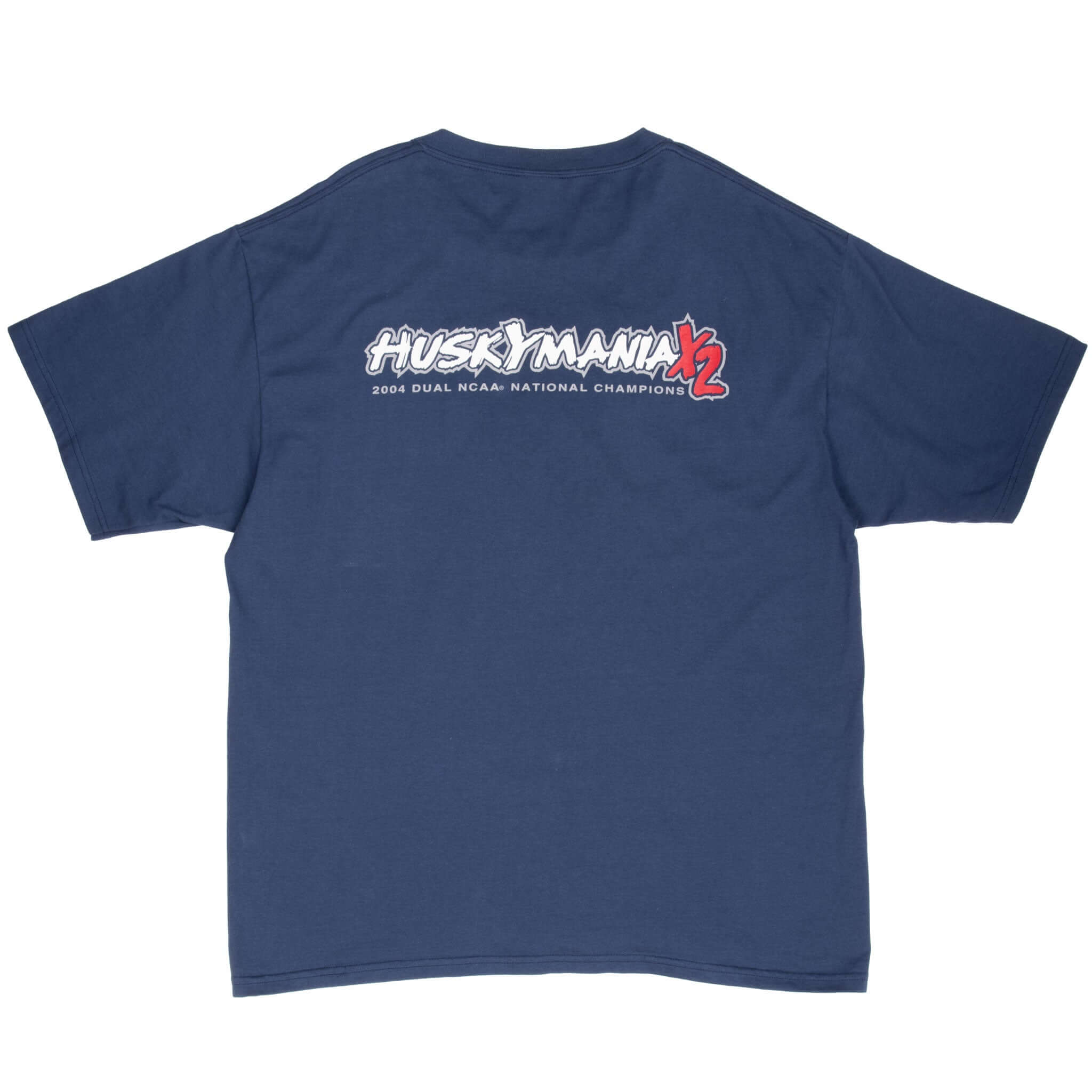 Vintage Ncaa Uconn Huskies Dual Champions Final Four 2004 Tee Shirt Size XL