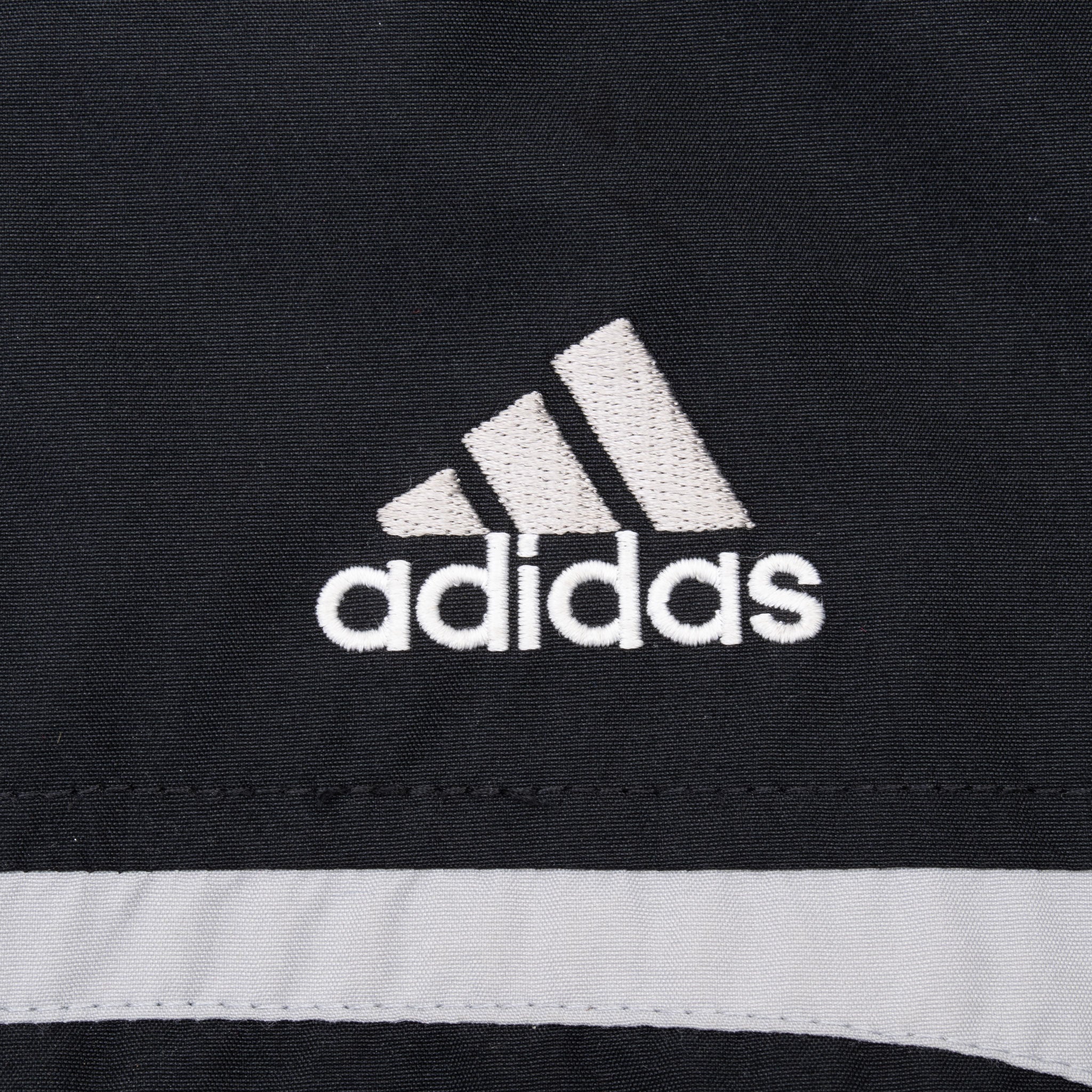 Vintage Adidas Black Windbreaker Jacket 1990S Size Medium