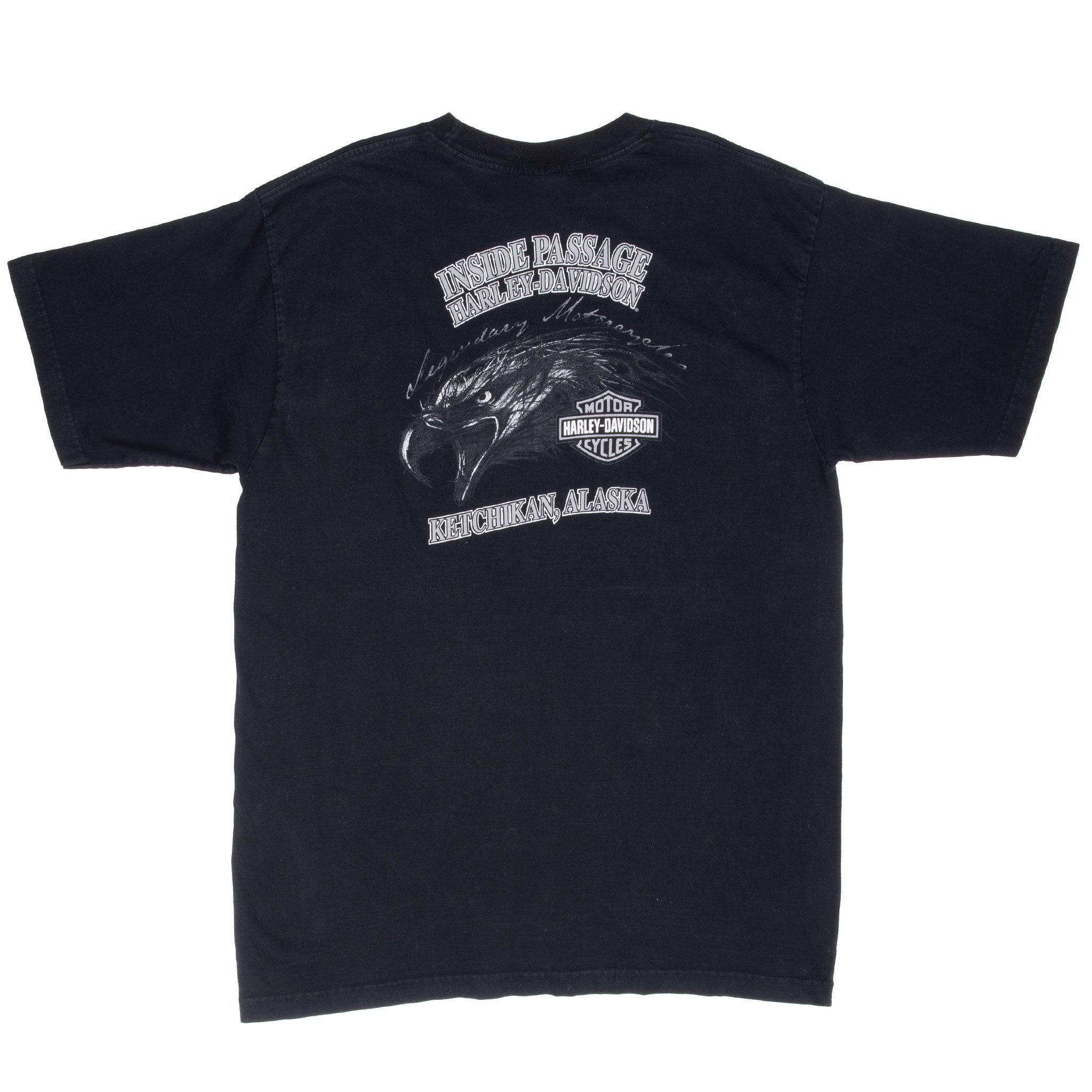 Vintage Harley Davidson Ketchikan Alaska 2007 Tee Shirt Size Large Made In Usa