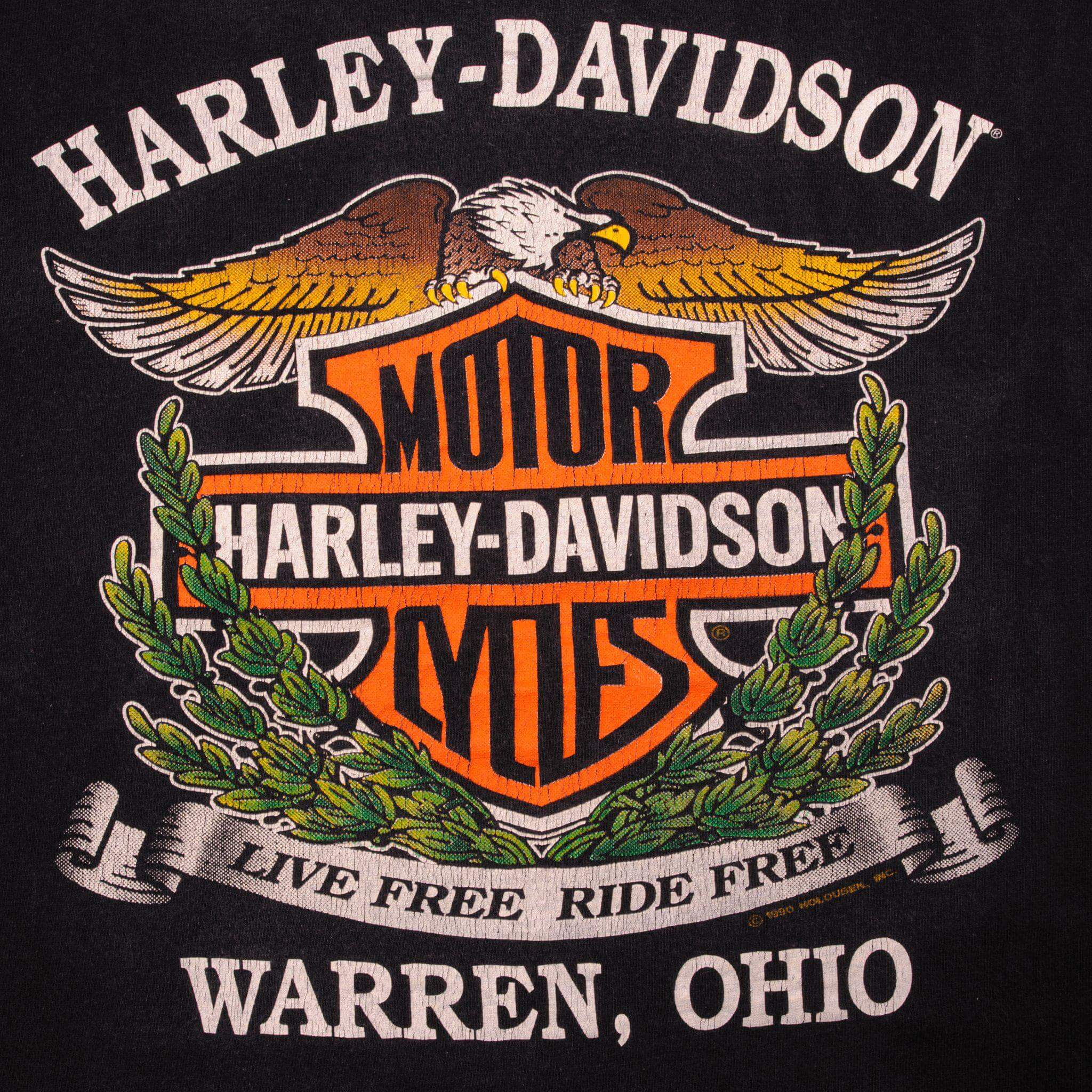 VINTAGE HARLEY DAVIDSON TEE SHIRT 1991 SIZE MEDIUM MADE IN USA