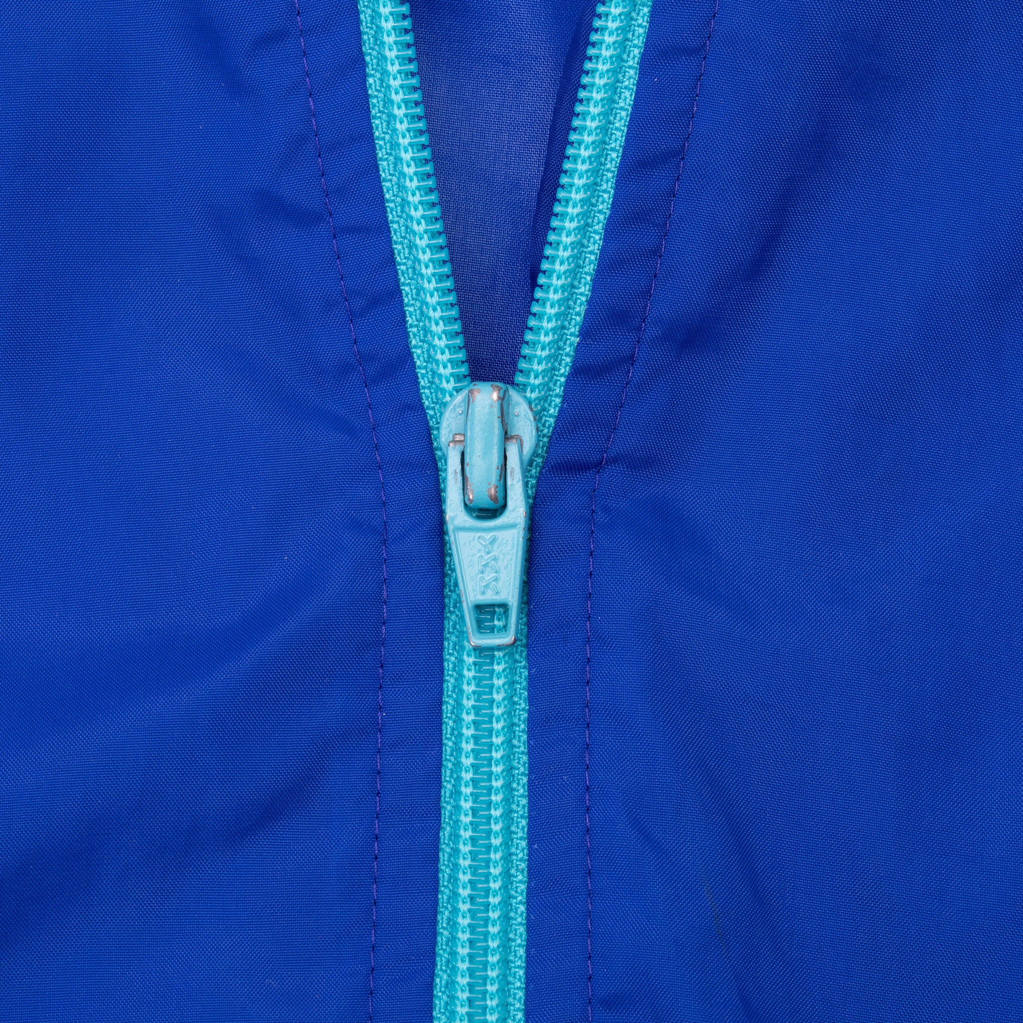 Vintage Nike Classic Swoosh Blue Windbreaker Jacket Late 1980S Size XL