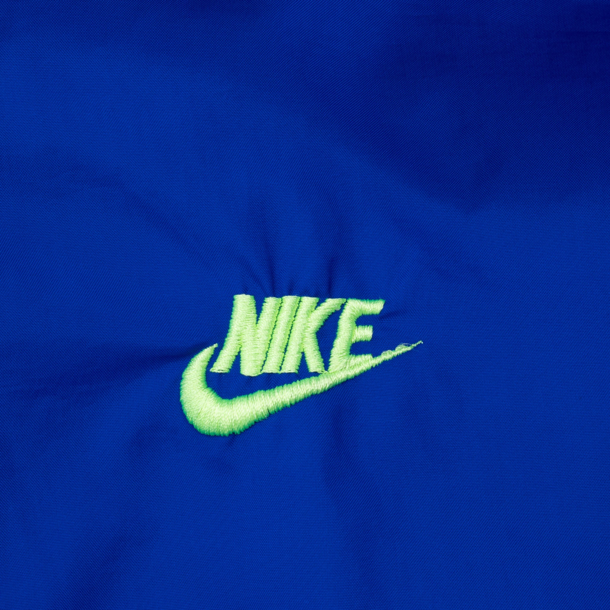 Vintage Nike Classic Swoosh Blue Windbreaker Jacket Late 1980S Size XL
