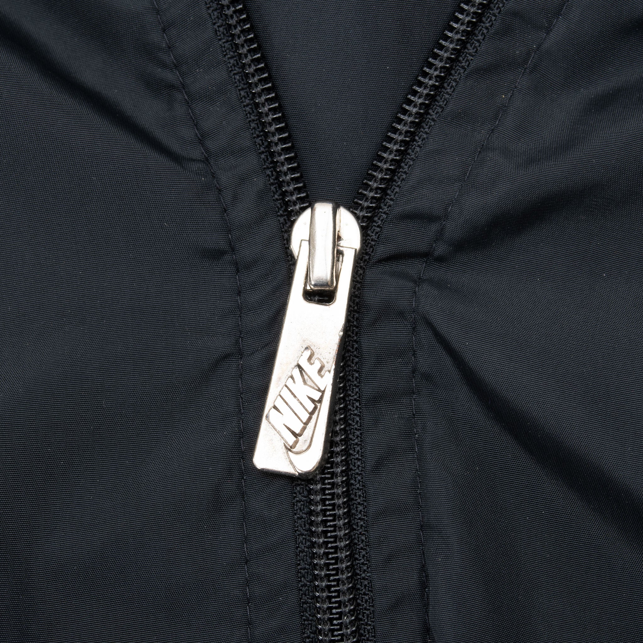 Vintage Nike Classic Swoosh Blue Hooded Windbreaker Jacket Late 1980S Size XL