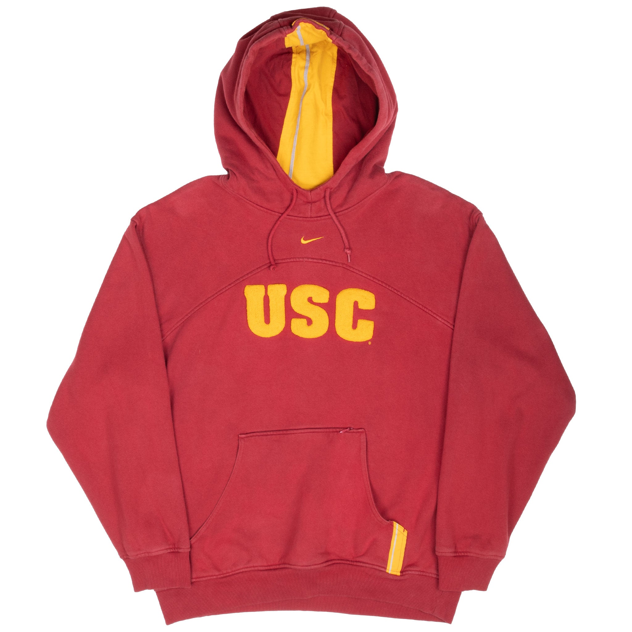 Vintage Ncaa Nike Usc Trojans Hoodie Sweatshirt 1990S Size Medium