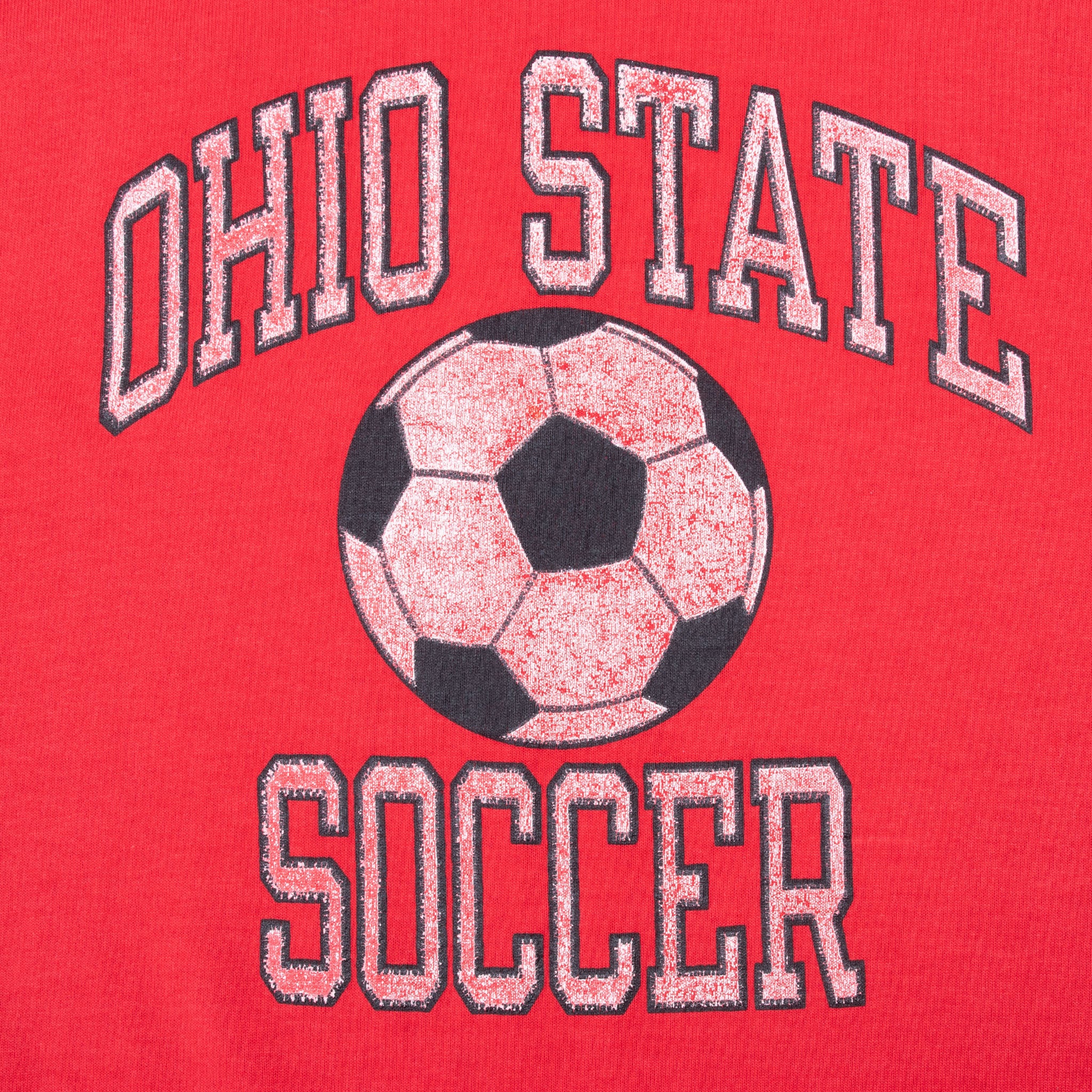 Vintage Ohio State Buckeyes Soccer Champion Tee Shirt 1980S Size Large Made In USA With Single Stitch Sleeves