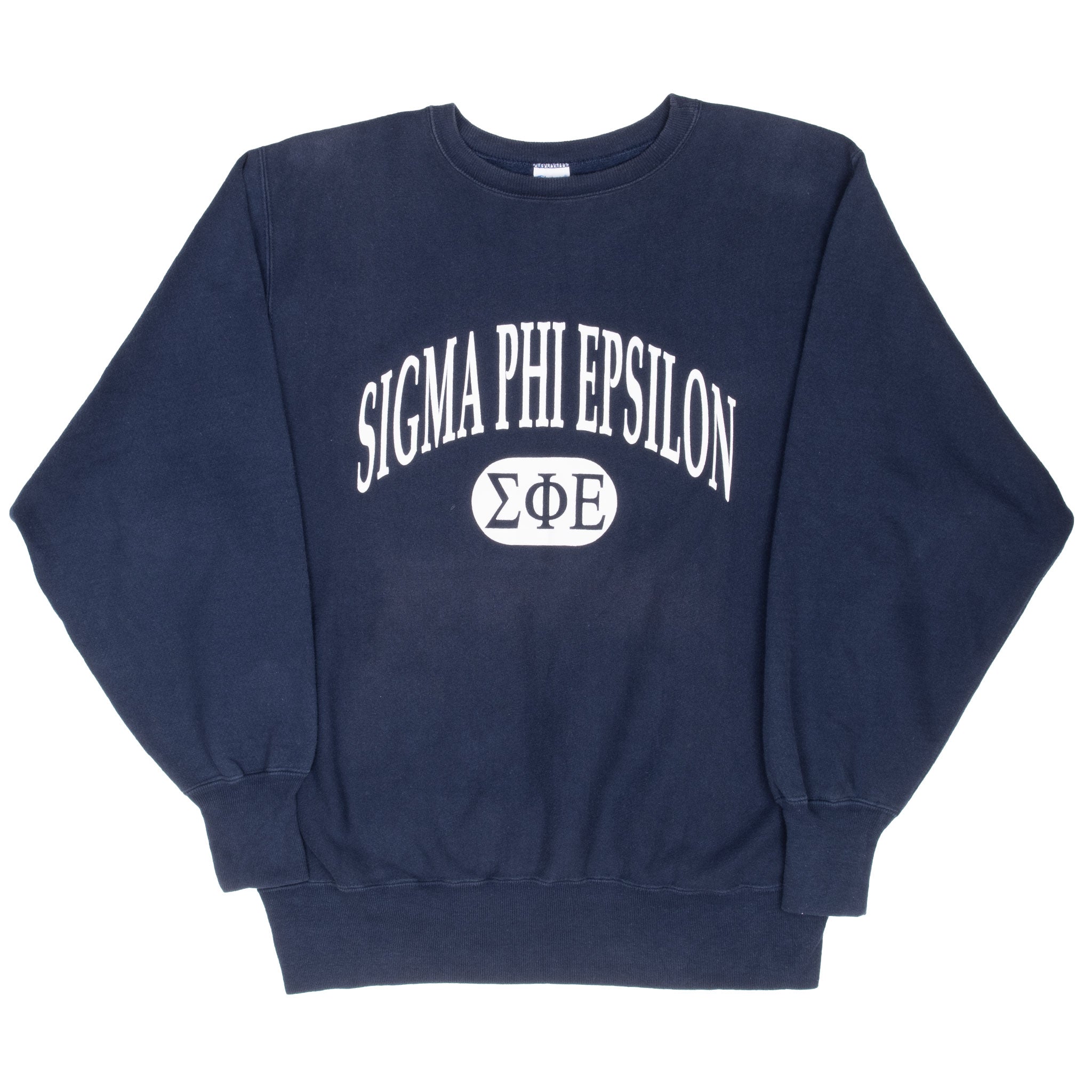 Vintage Champion Reverse Weave Sigma Phi Epsilon Fraternity University Sweatshirt 1990S Size XL Made In Usa