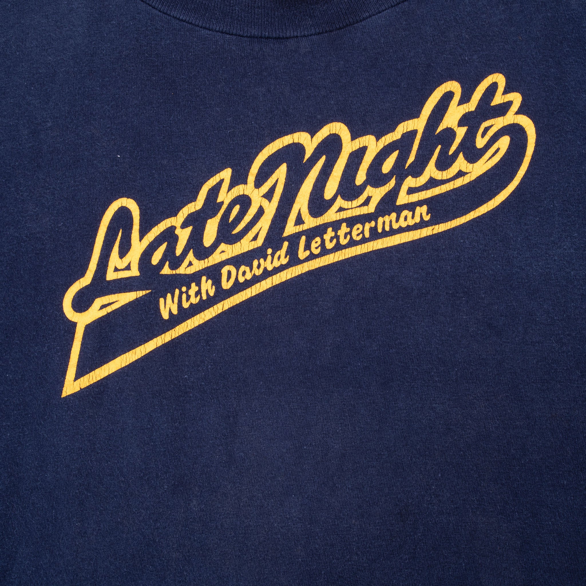 Vintage Late Night With David Letterman Champion Tee Shirt 1980S Size XL Made In USA