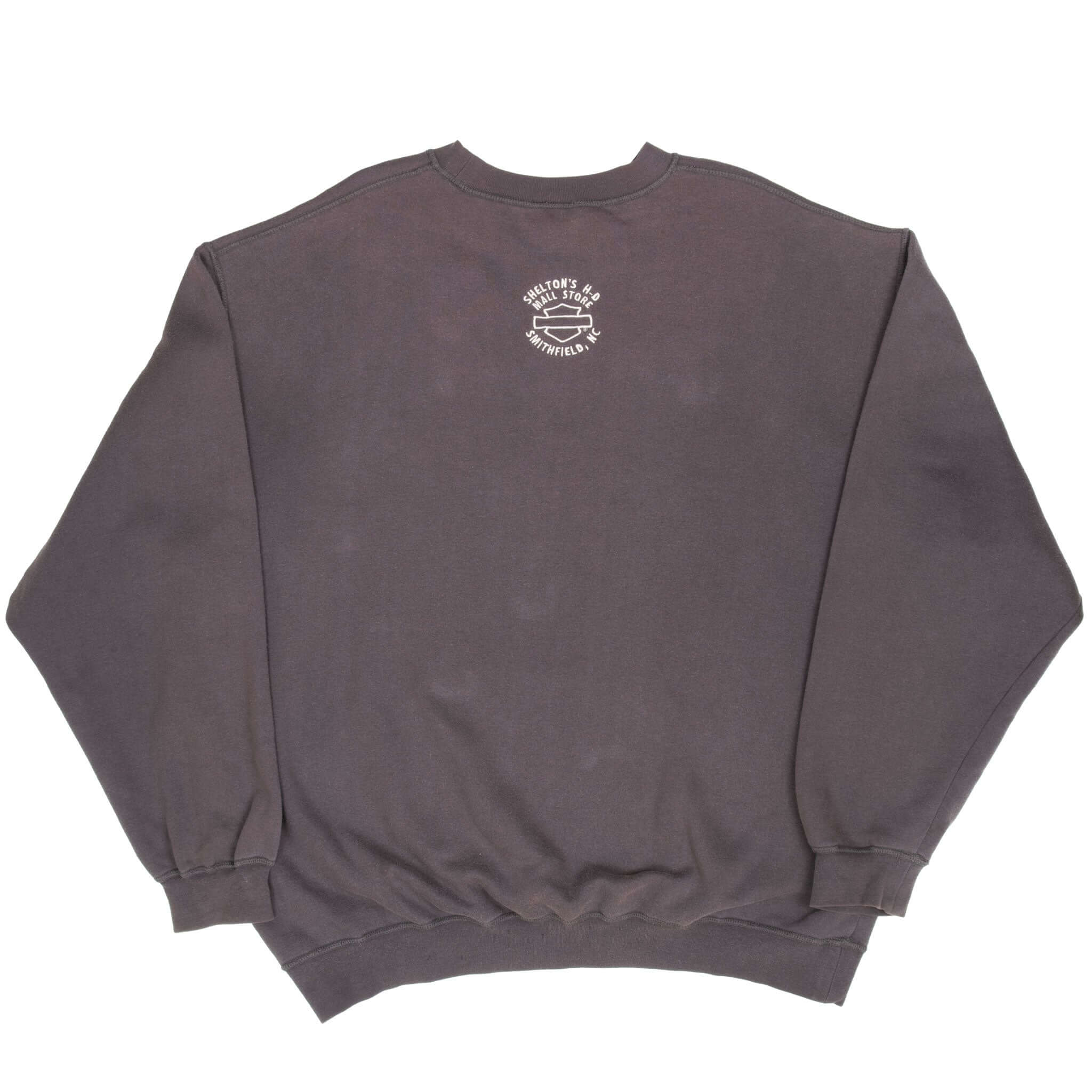 Vintage Harley Davidson Motorcycle 1990S Dark Grey Sweatshirt Size 2XL