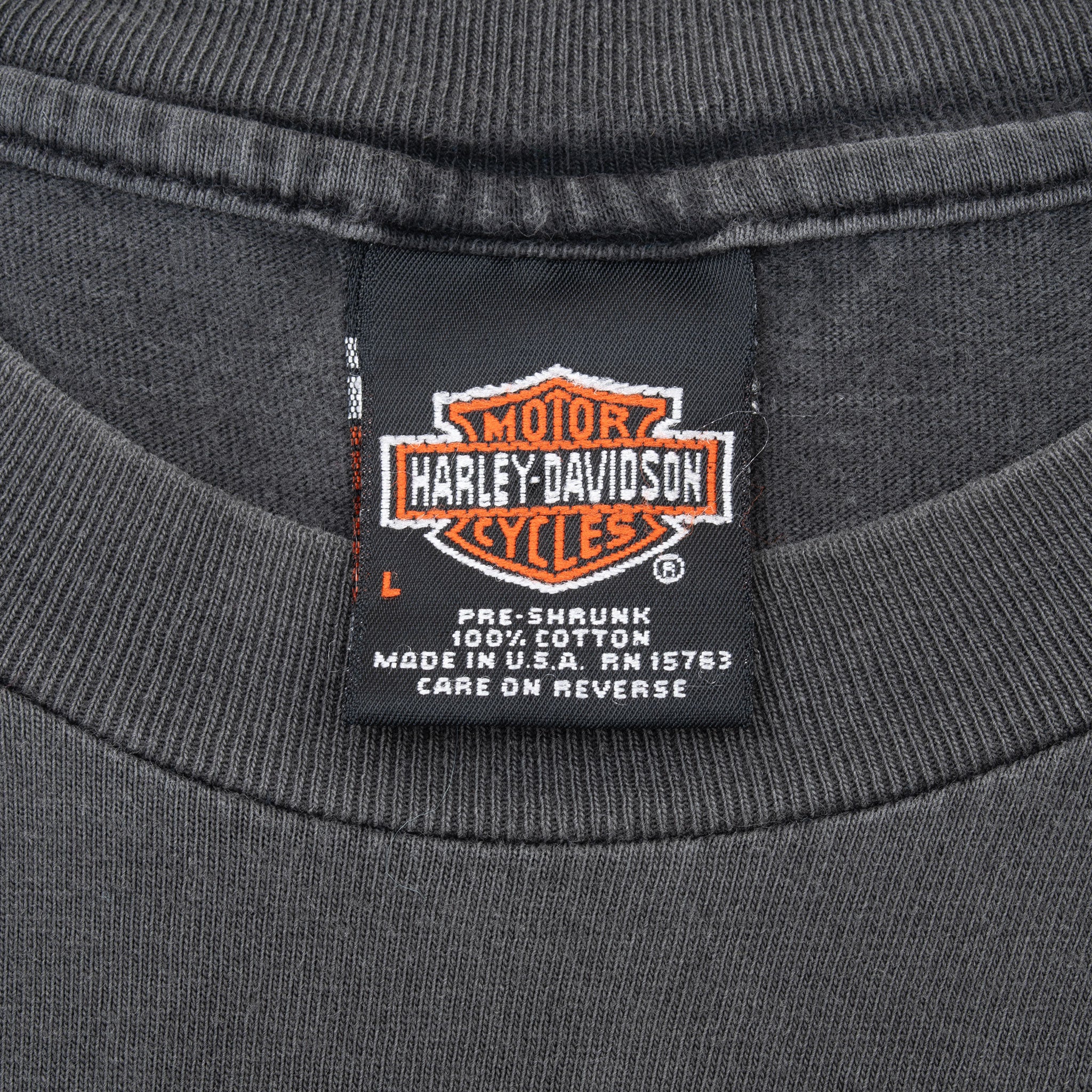 Vintage Harley Davidson Princeton Illinois Tee Shirt 1998 Size Large Made In Usa