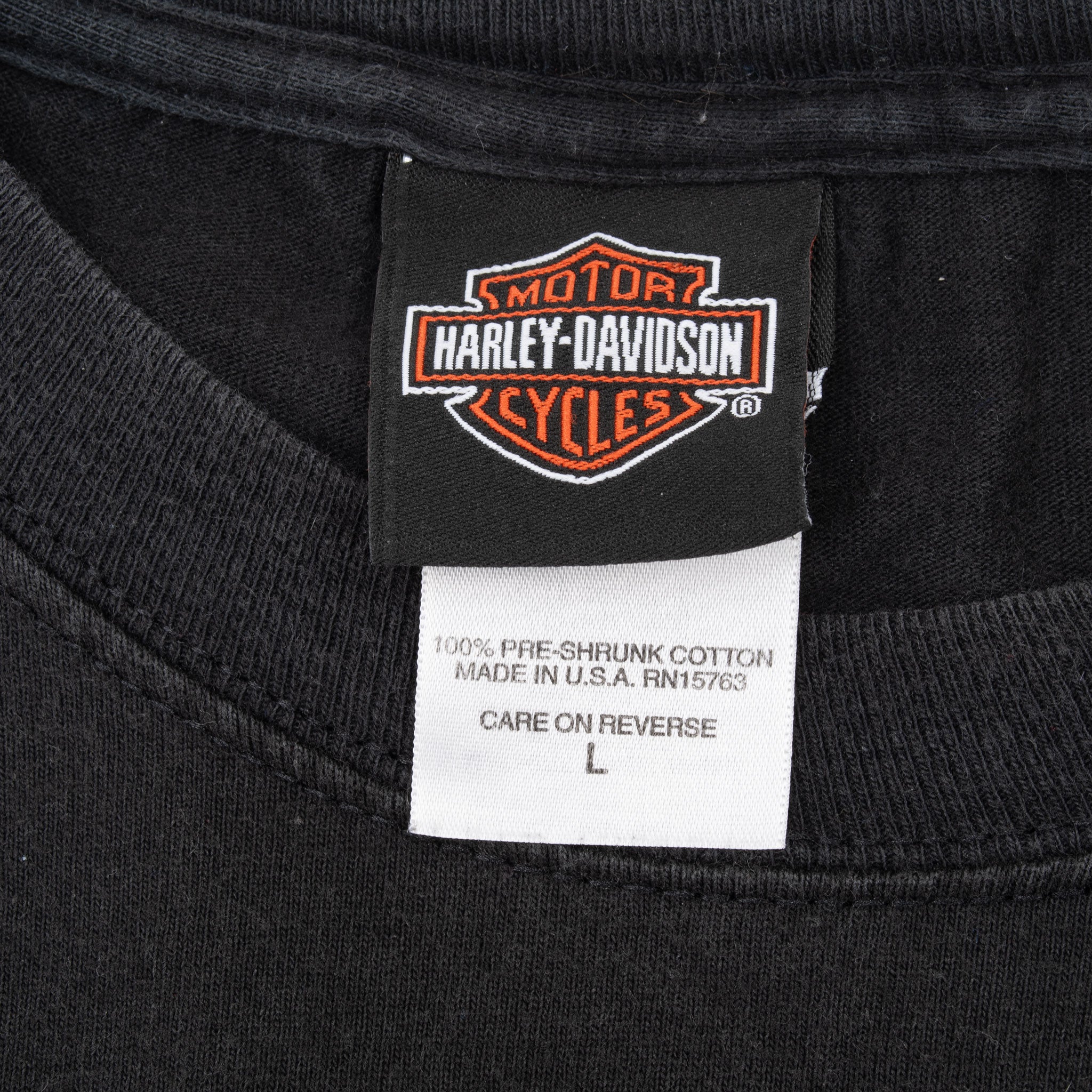 Vintage Harley Davidson Kansas Tee Shirt 2009 Size Large Made In Usa