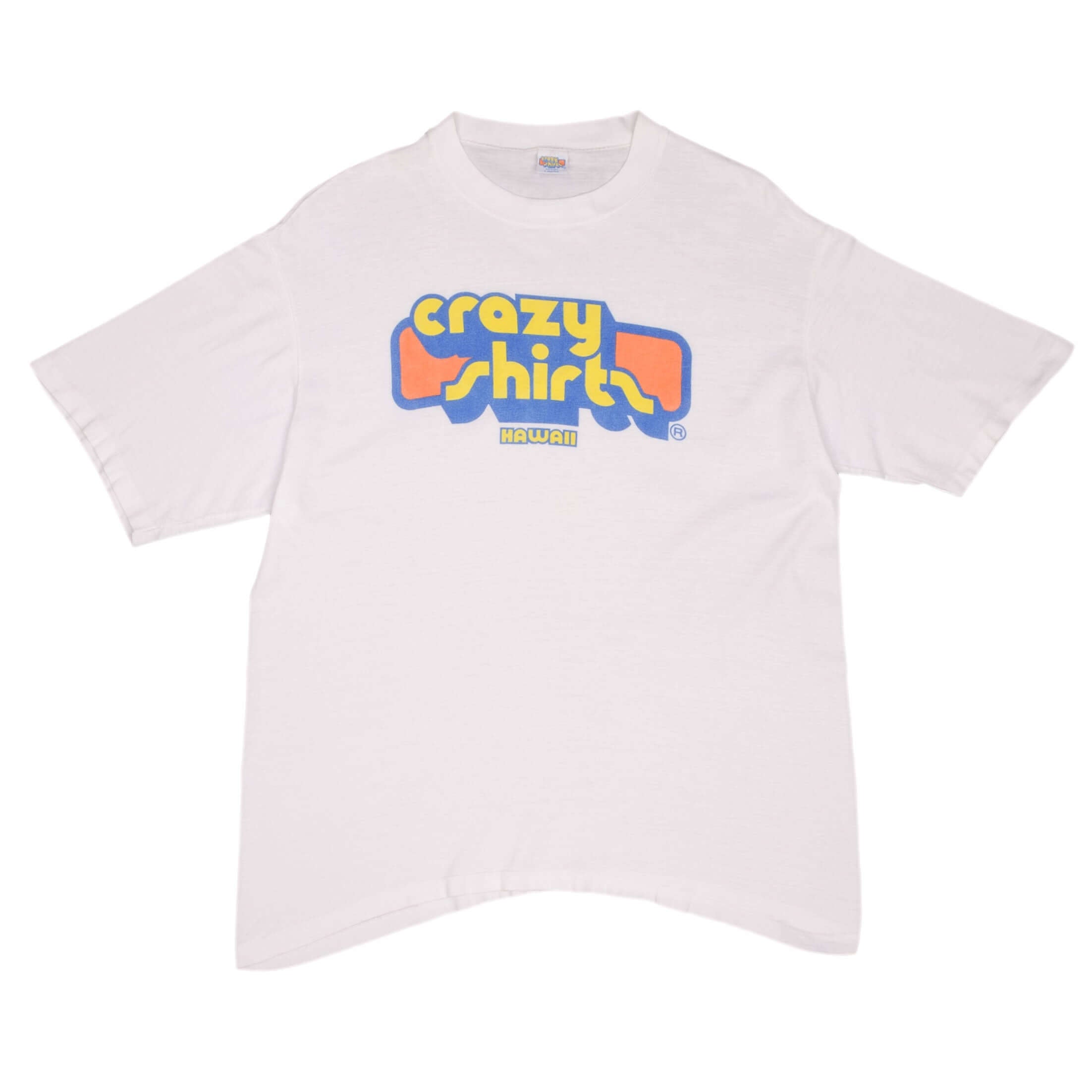 Vintage Crazy Shirt Hawaii Tee Shirt 1990S Size Large Made In Usa With Single Stitch Sleeves