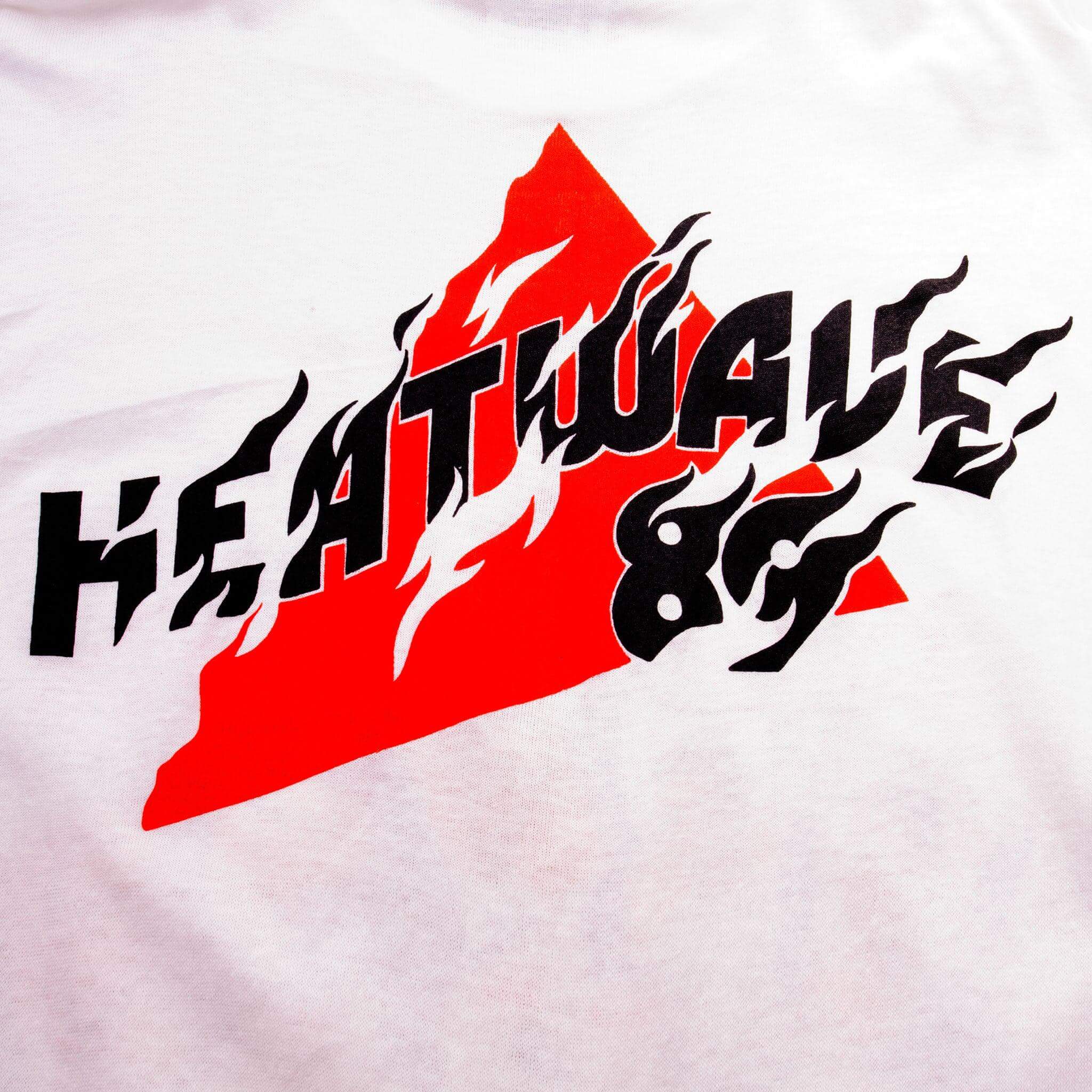 Vintage New Edition Heatwave 1989 With Ronnie DeVoe, Bobby Brown, Ricky Bell, and Michael Bivins Tee Shirt Size Medium Made In USA With Single Stitch Sleeves.