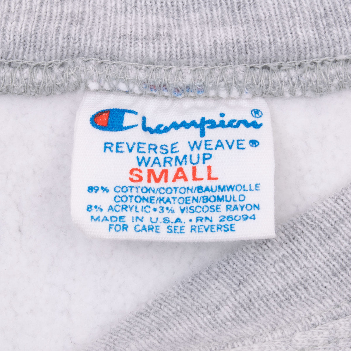 Vintage Champion Reverse Weave Cornell University Grey Sweatshirt 1980S Size Small Made In Usa