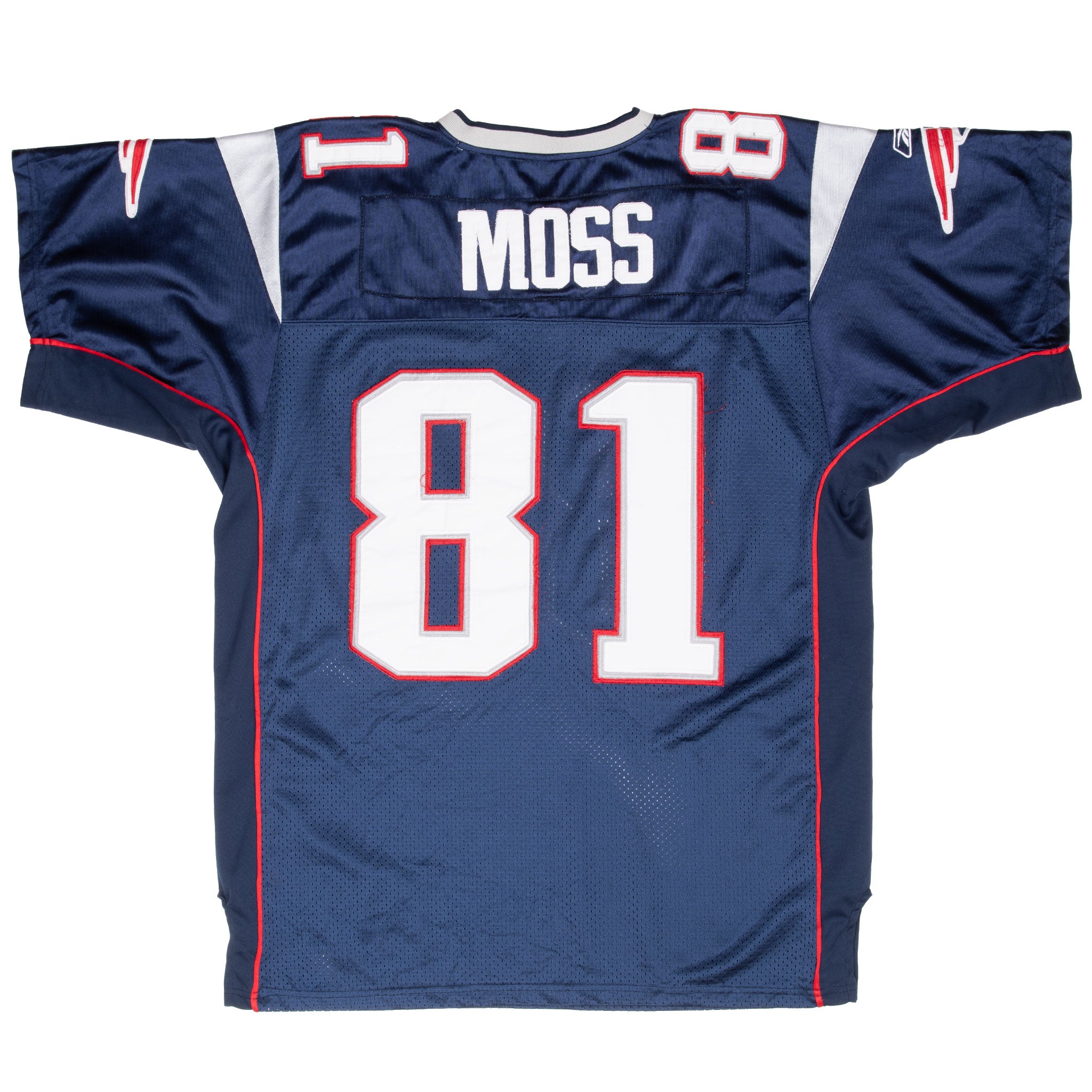 Vintage Nfl New England Patriots Moss #81 Reebok Jersey 2000S Size 50