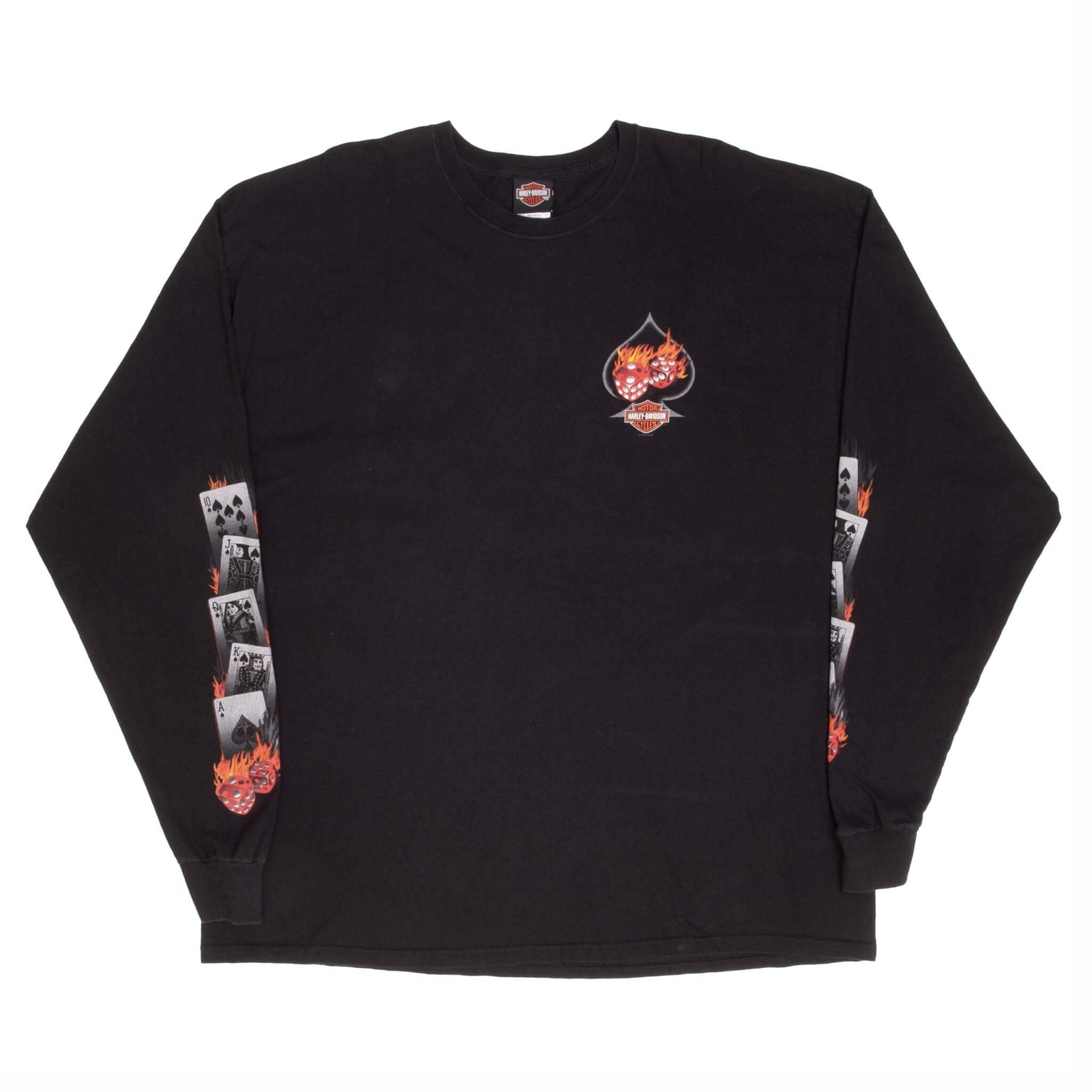 Vintage Harley Davidson Las Vegas Long Sleeve Tee Shirt 2005 Size 3XL Made In USA