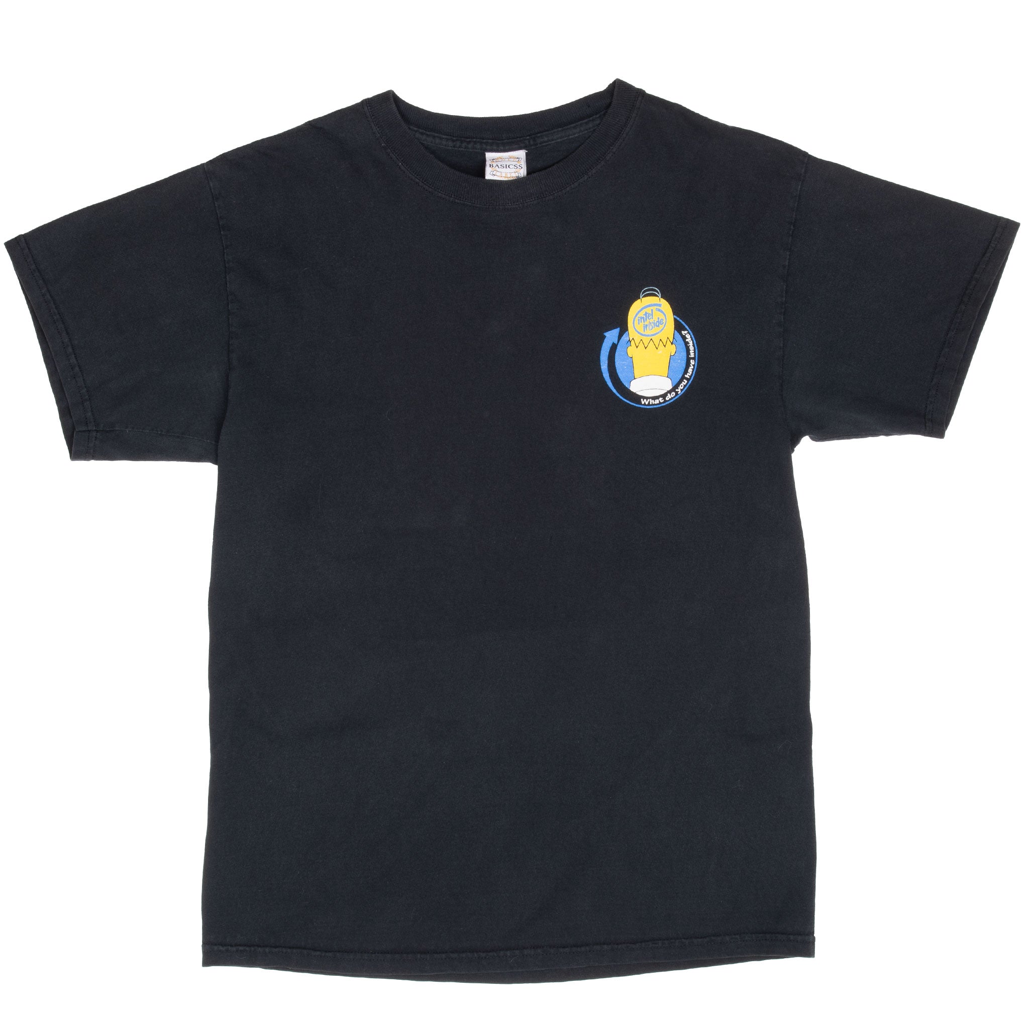 Vintage Intel Inside Homer Simpson Tee Shirt 1990S Size Large