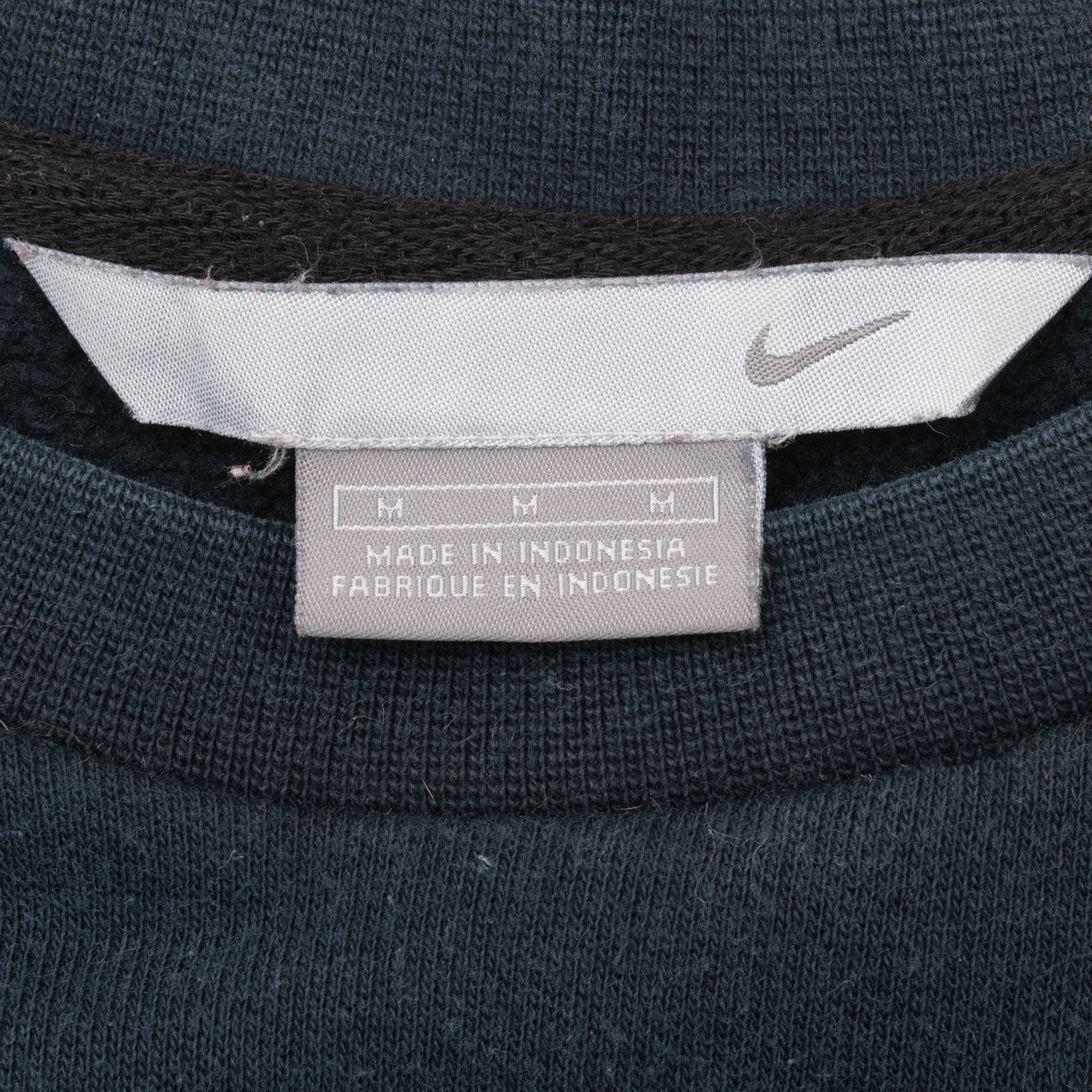 Vintage Nike Classic Swoosh Black Sweatshirt 2000S Size Medium