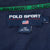 Vintage Polo Sport Ralph Lauren Zip Blue Polo Shirt 1990S Size Large