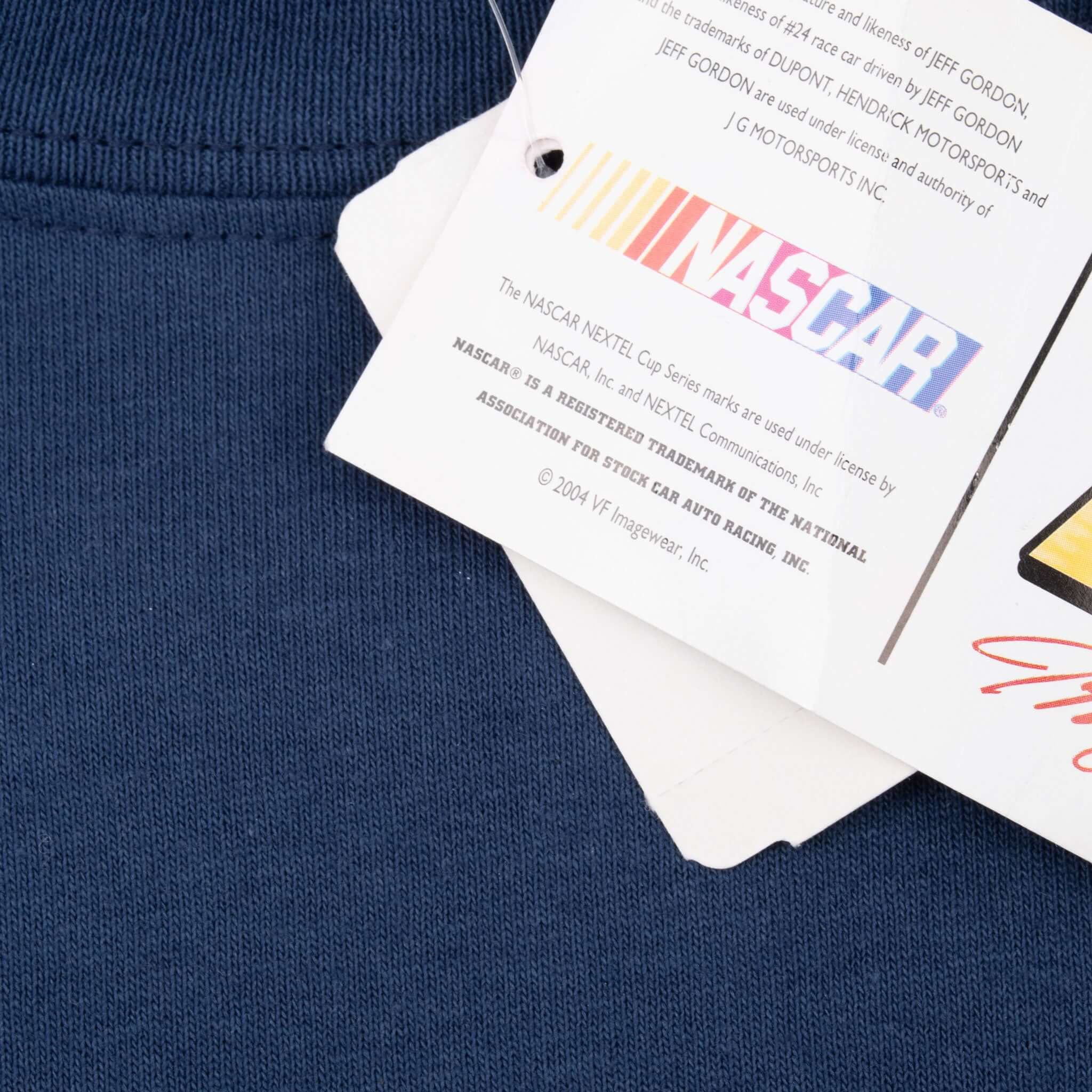 Vintage Nascar Jeff Gordon Dupont 2005 Deadstock With Tags Tee Shirt Size XL