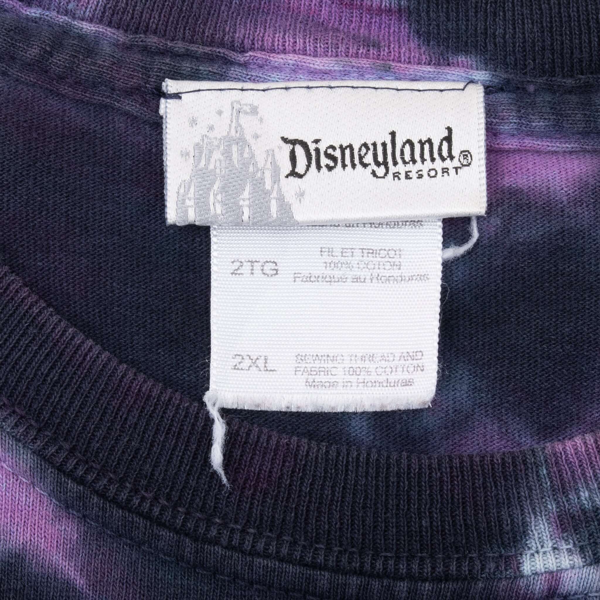 Vintage Disneyland Resort The Twilight Zone The Hollywood Tower Of Terror Tie Dye Tee Shirt Size 2XL