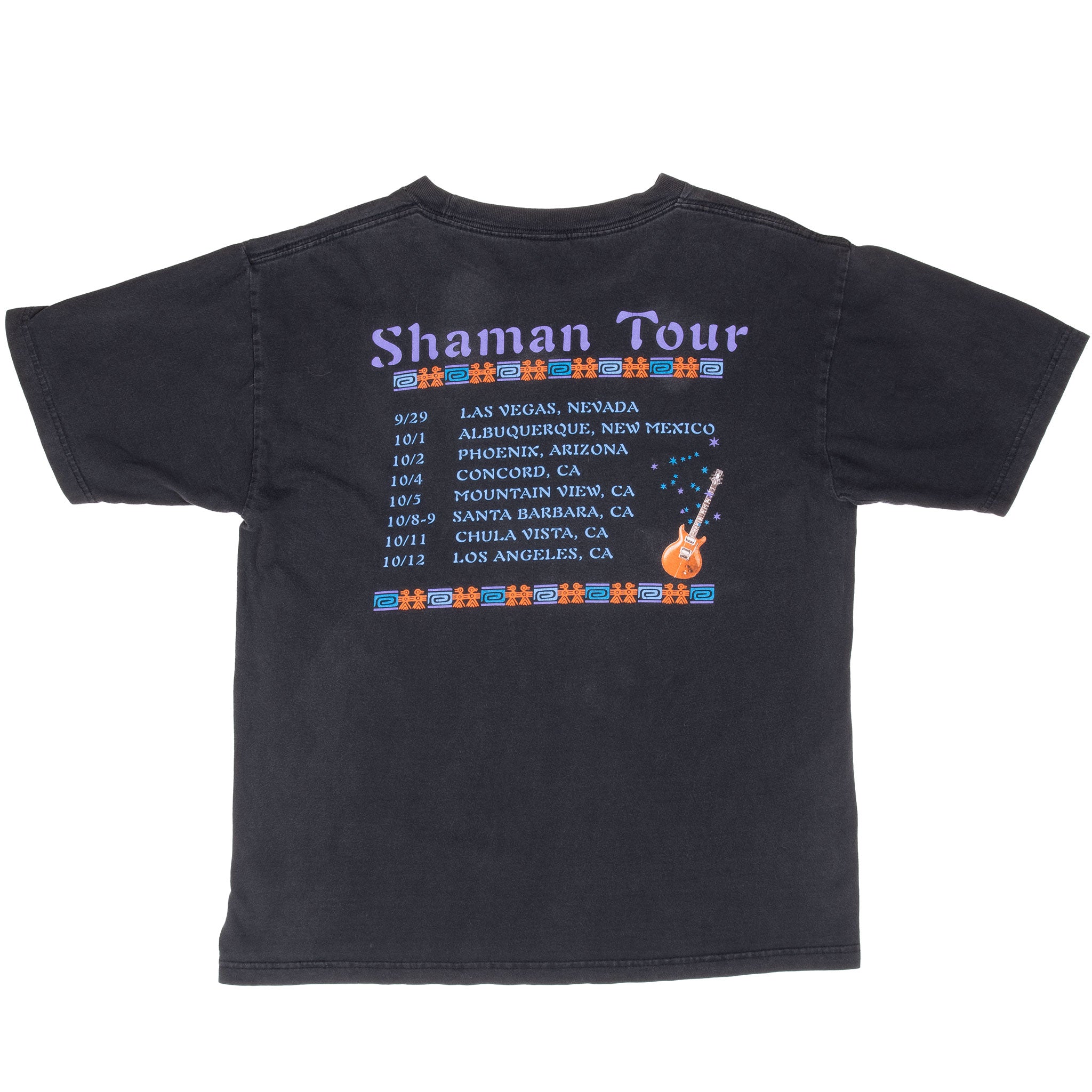 Vintage Santana Shaman Tour 2002 Tee Shirt Size Medium